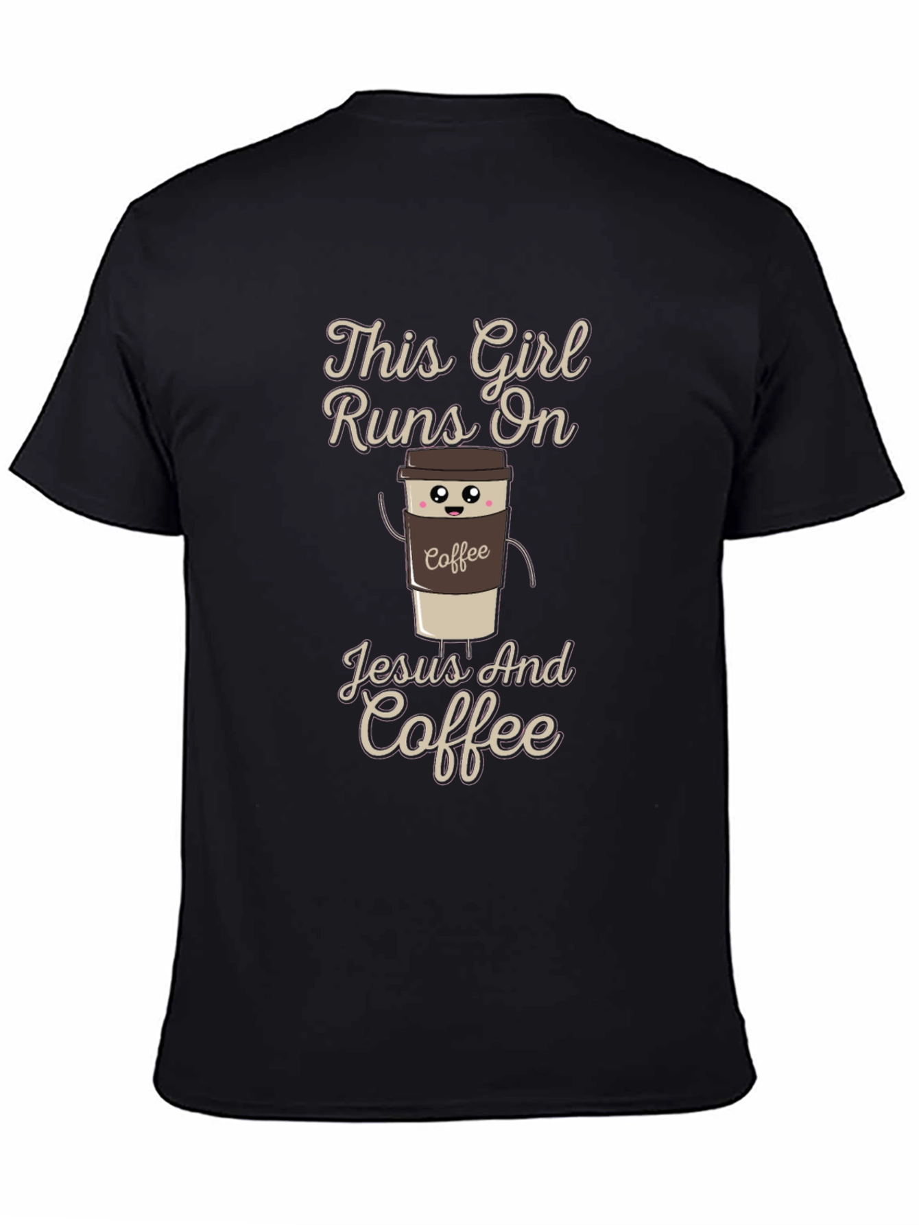 This Girl Runs on Jesus and Coffee T-Shirt