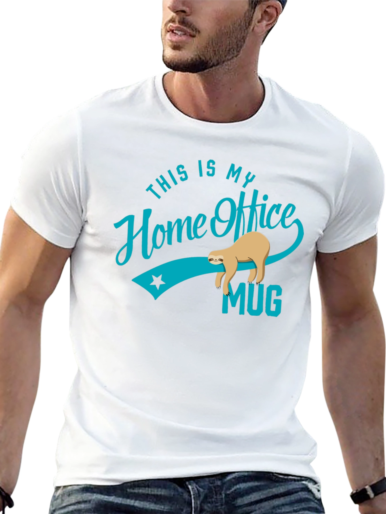 Funny Sloth Home Office T-Shirt