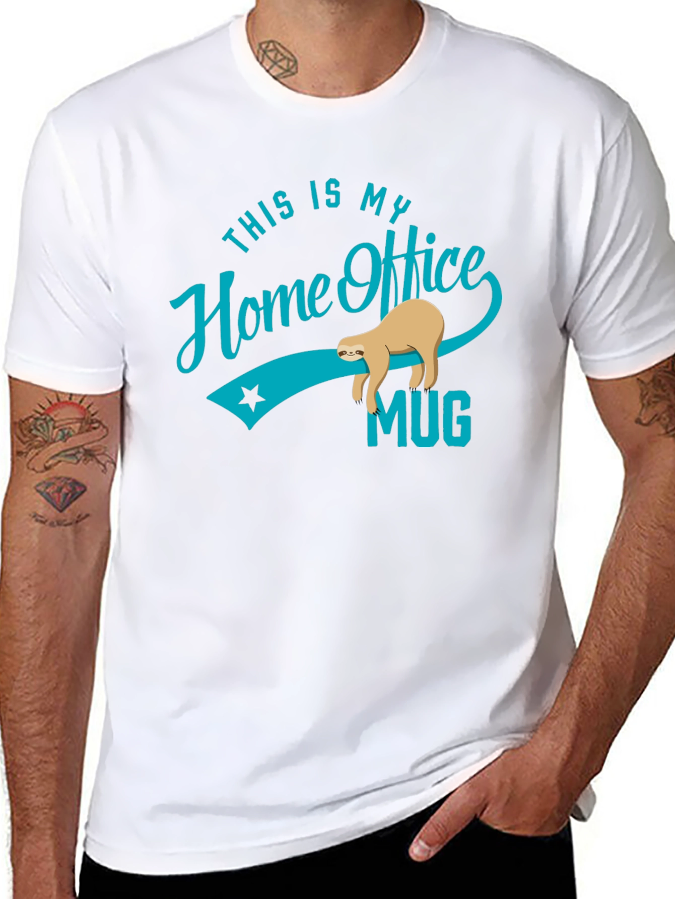 Funny Sloth Home Office T-Shirt