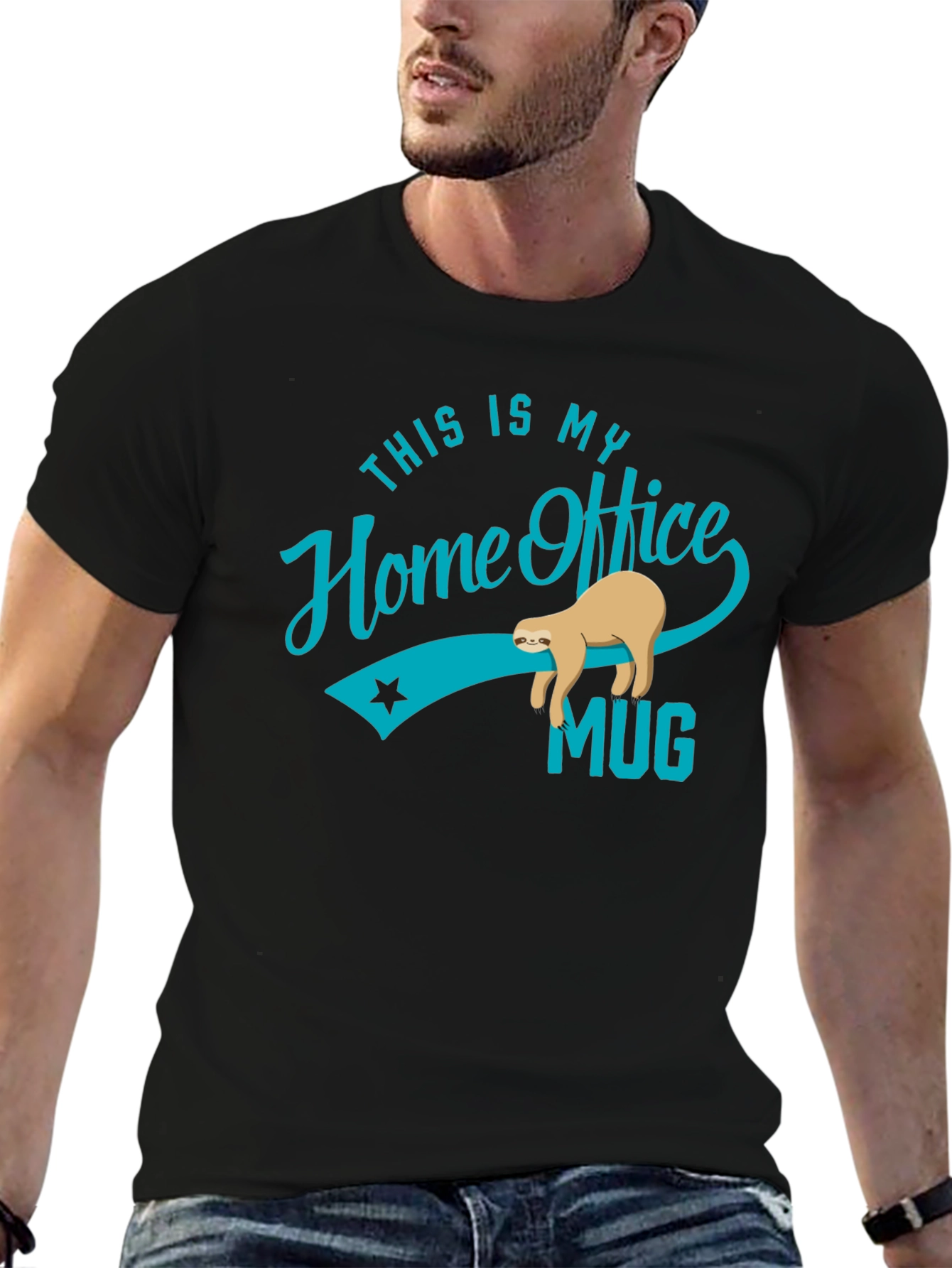Funny Sloth Home Office T-Shirt