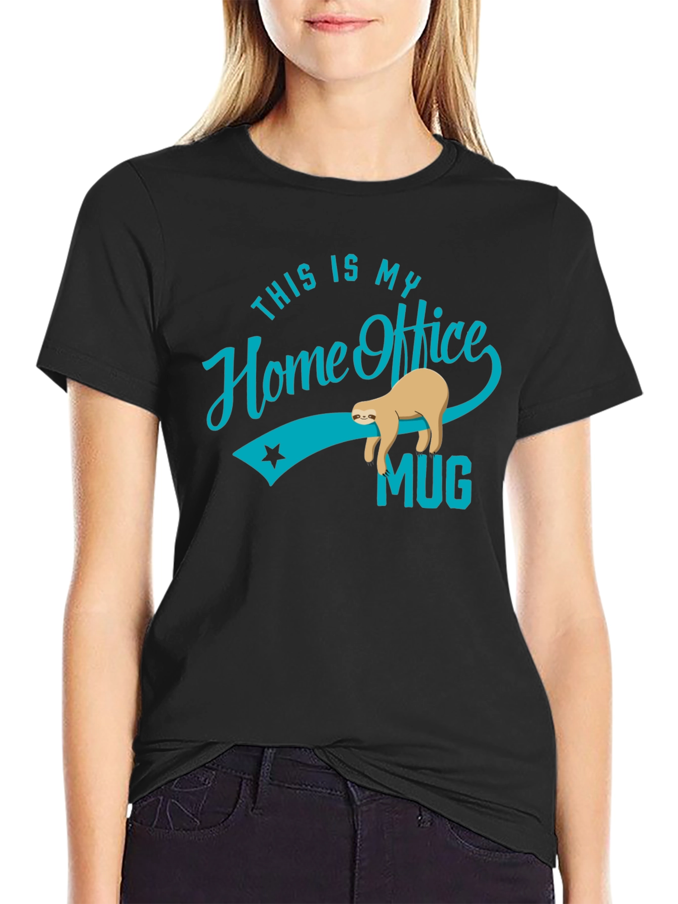 Funny Sloth Home Office T-Shirt