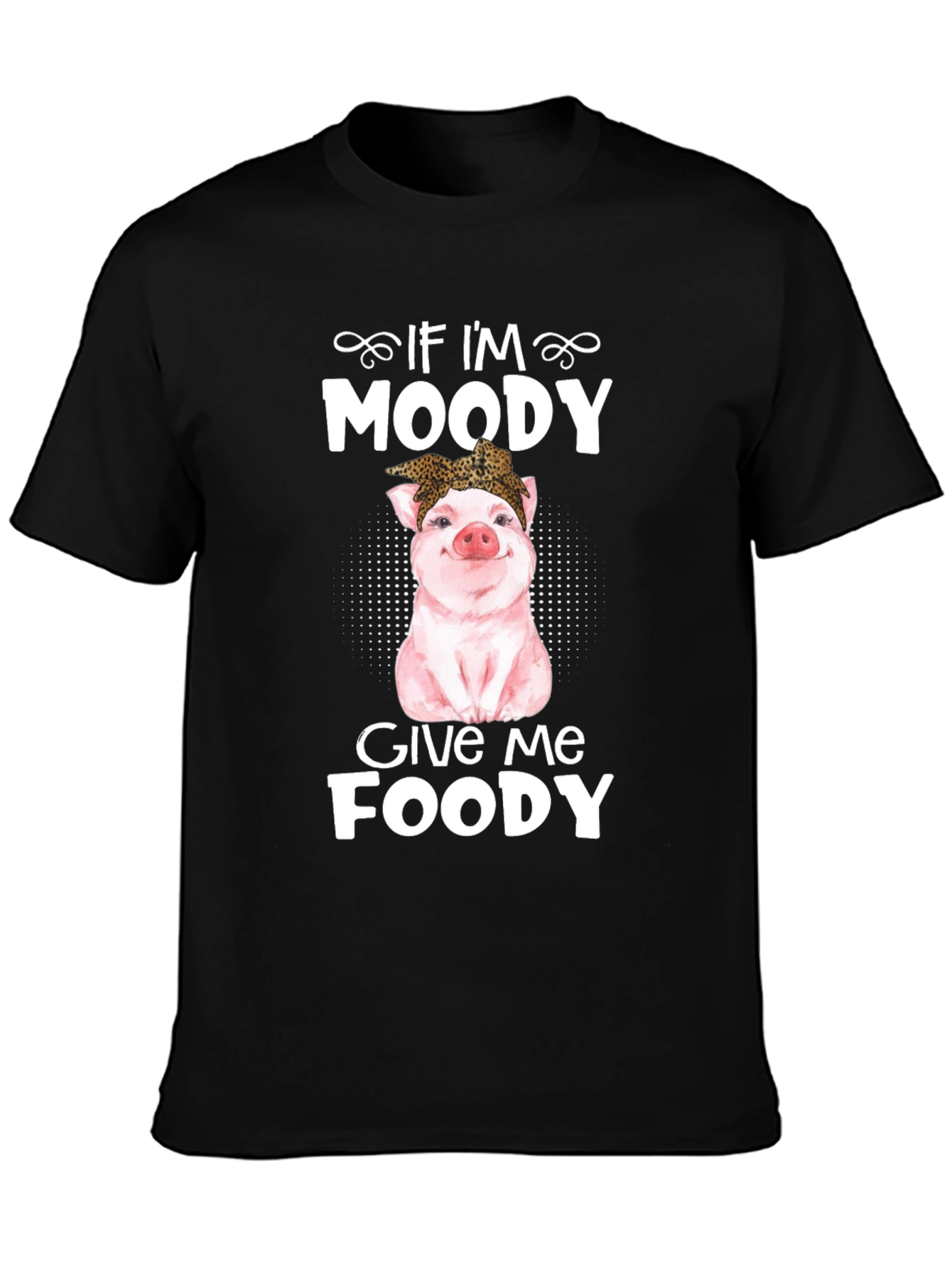 Moody Pig Funny Foodie T-Shirt