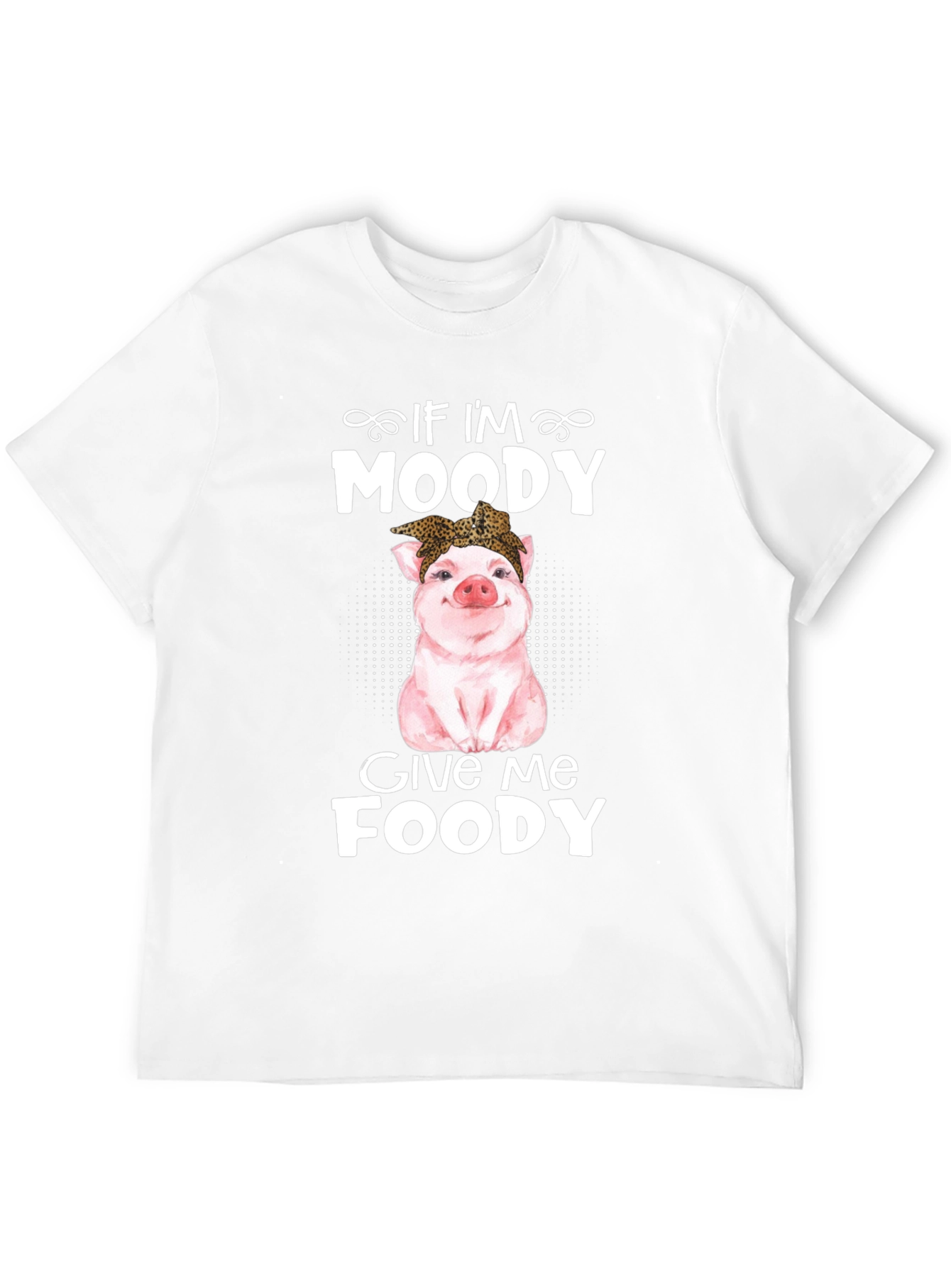Moody Pig Funny Foodie T-Shirt