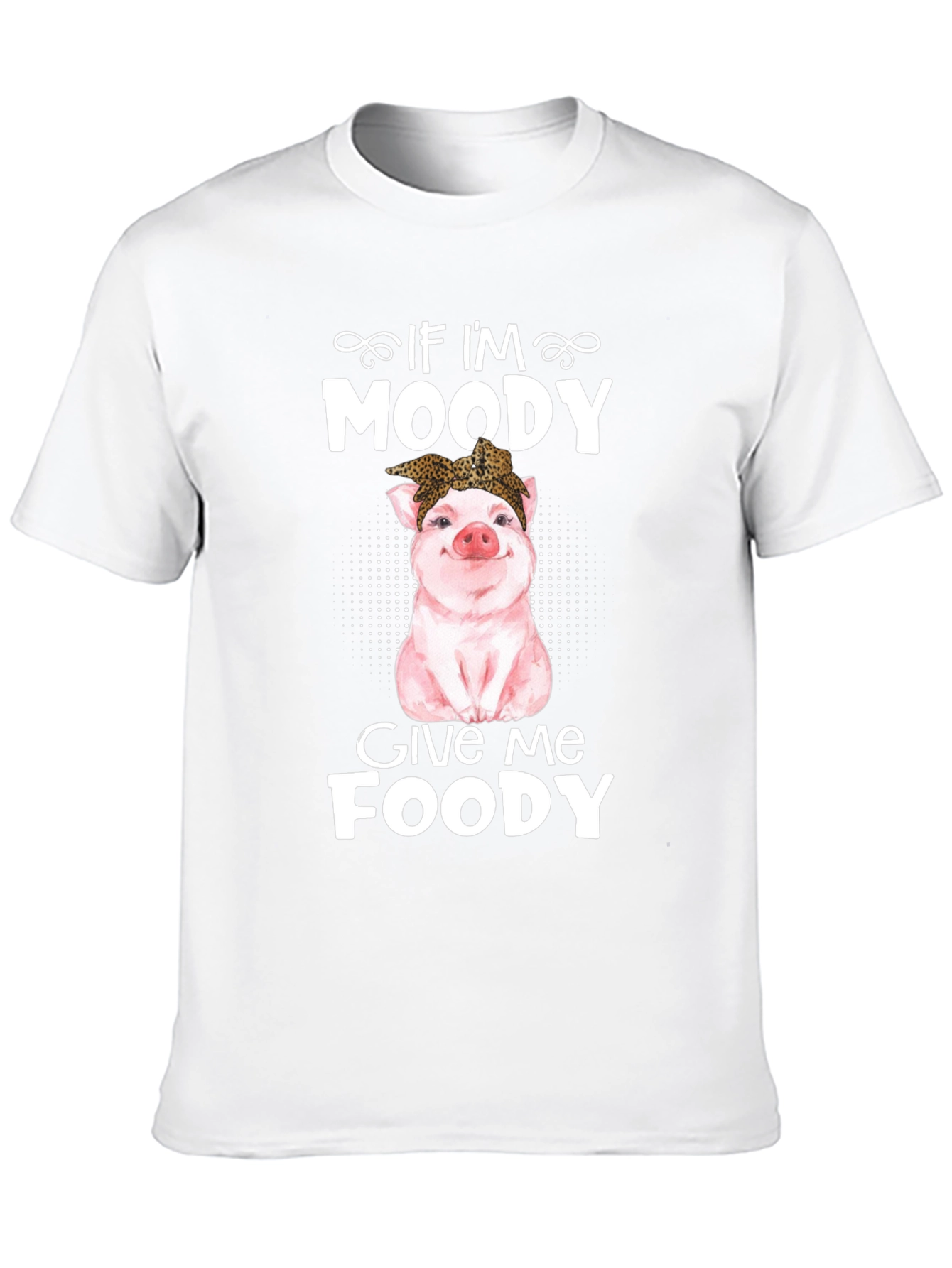 Moody Pig Funny Foodie T-Shirt