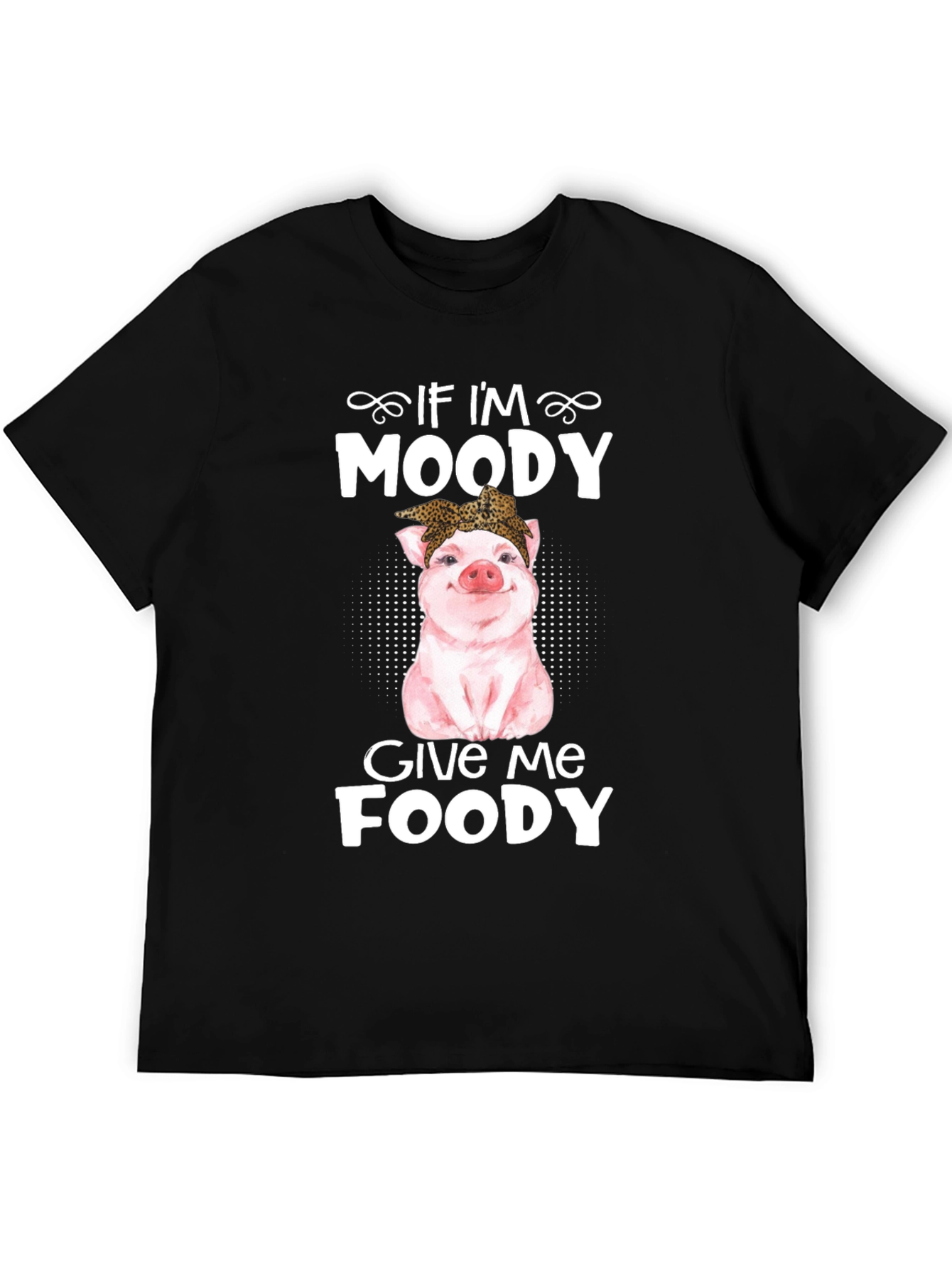 Moody Pig Funny Foodie T-Shirt