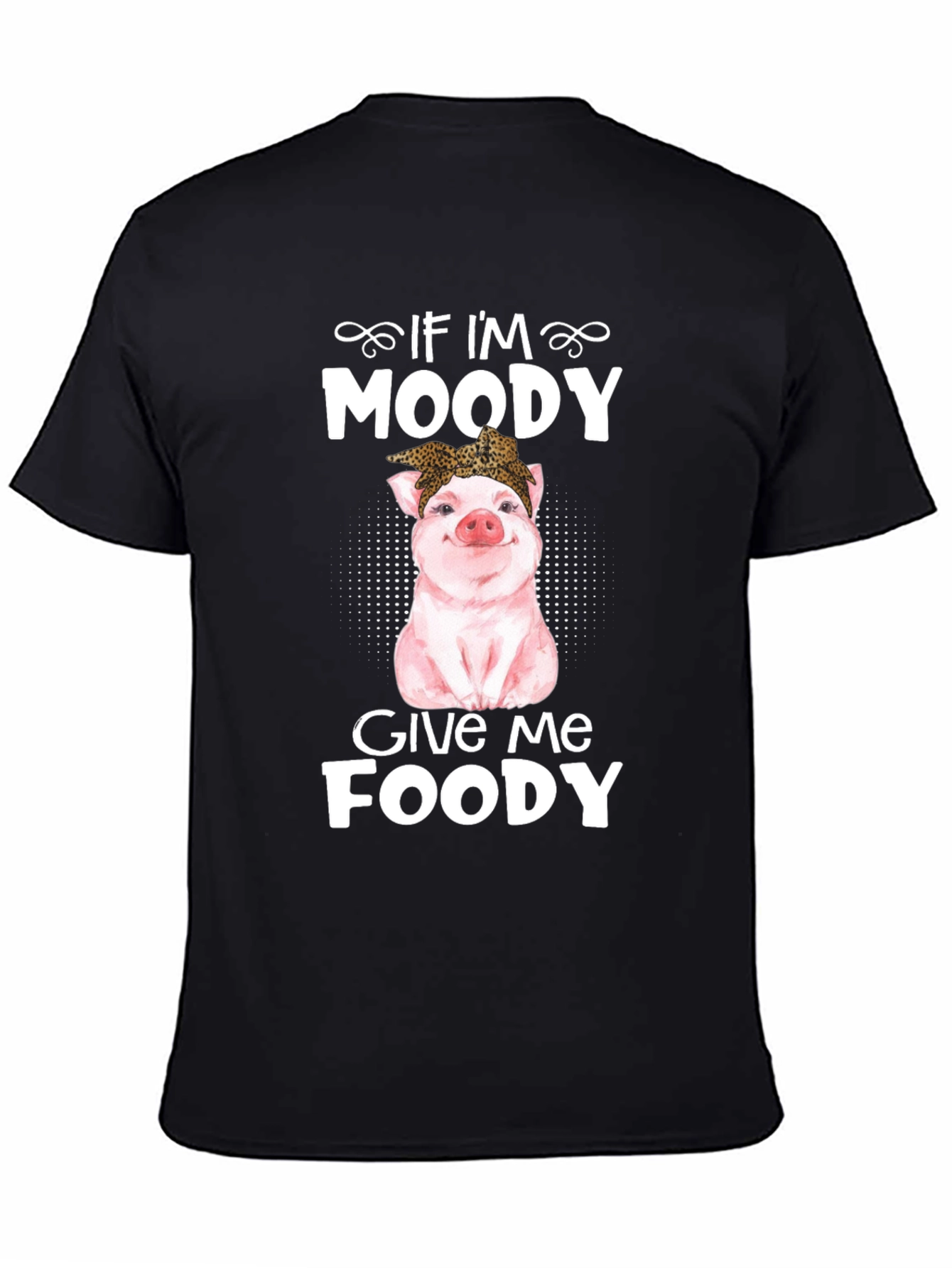Moody Pig Funny Foodie T-Shirt