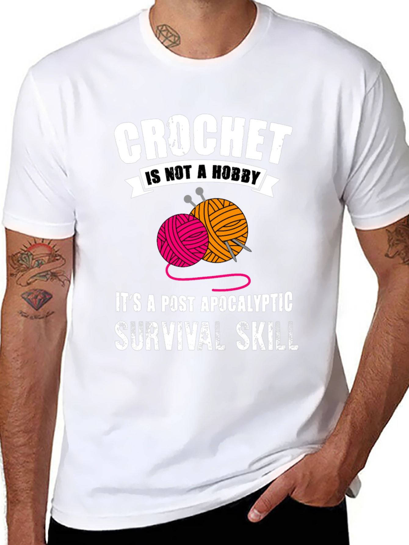 Crochet Survival Skill Graphic Tee