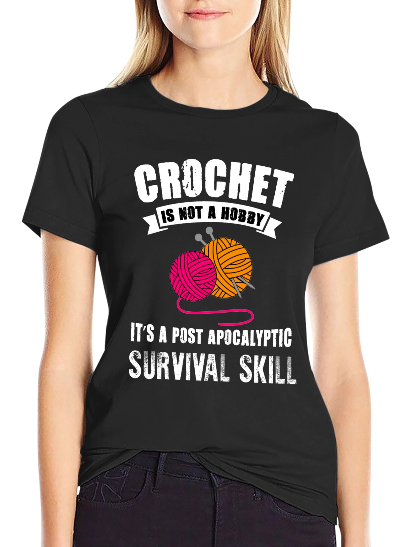 Crochet Survival Skill Graphic Tee
