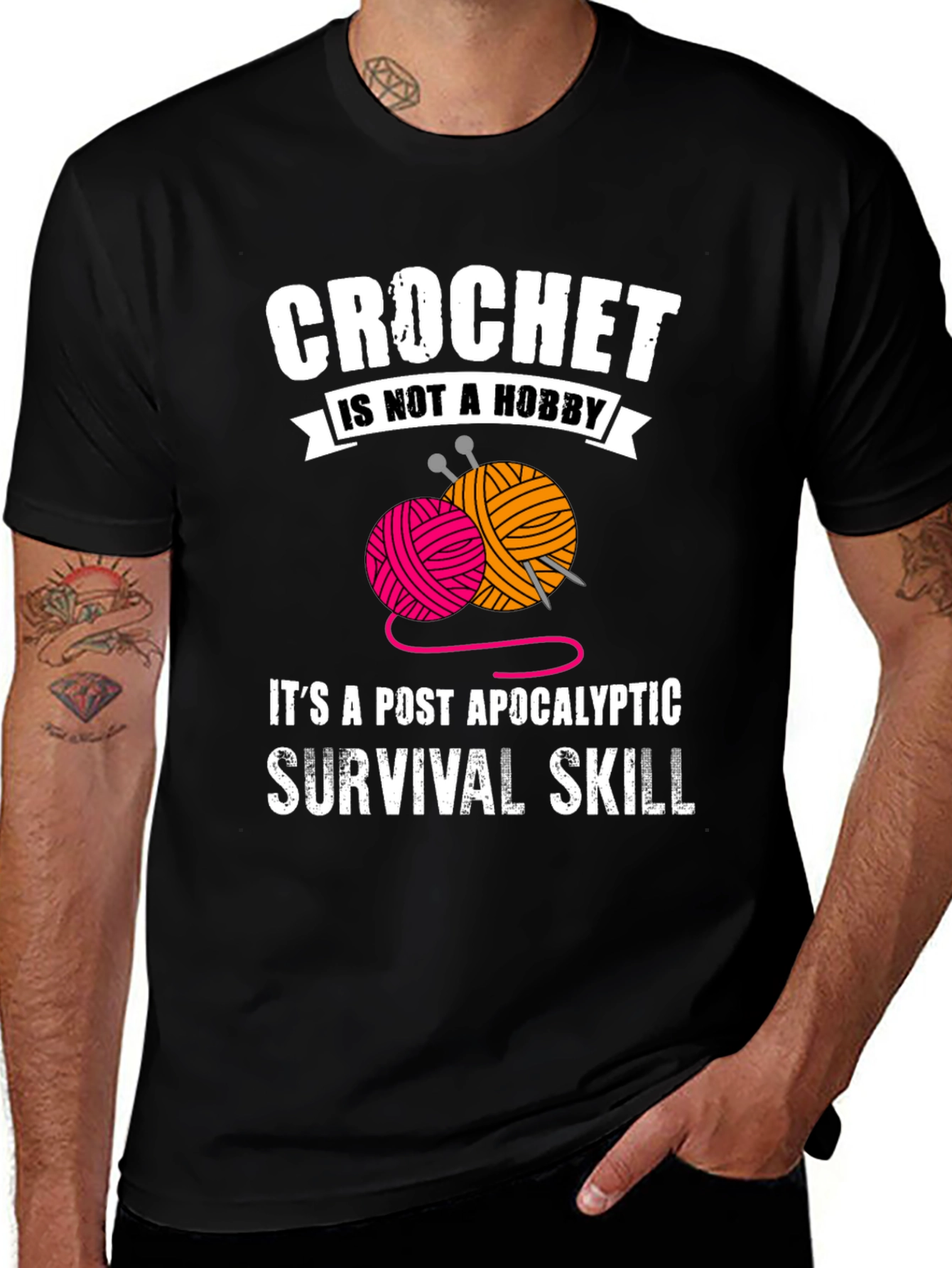 Crochet Survival Skill Graphic Tee