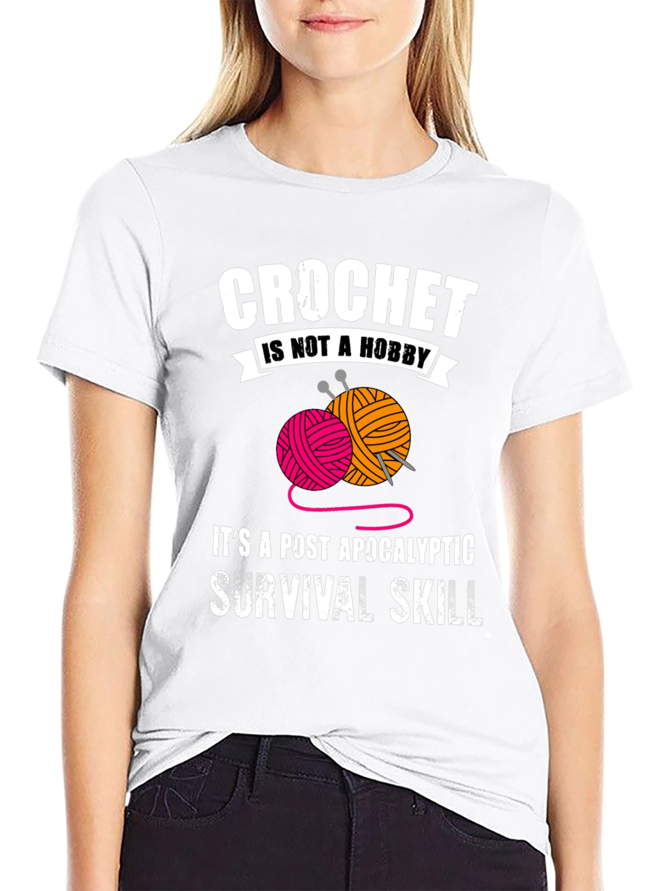 Crochet Survival Skill Graphic Tee