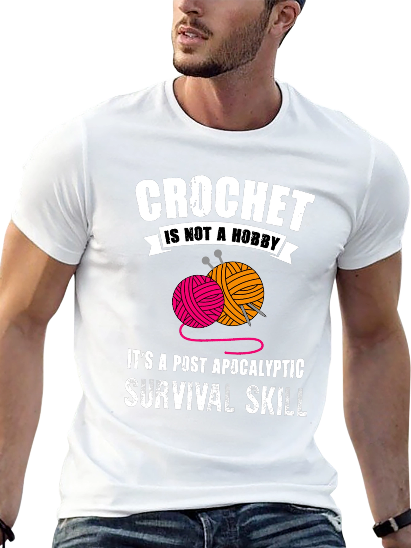 Crochet Survival Skill Graphic Tee
