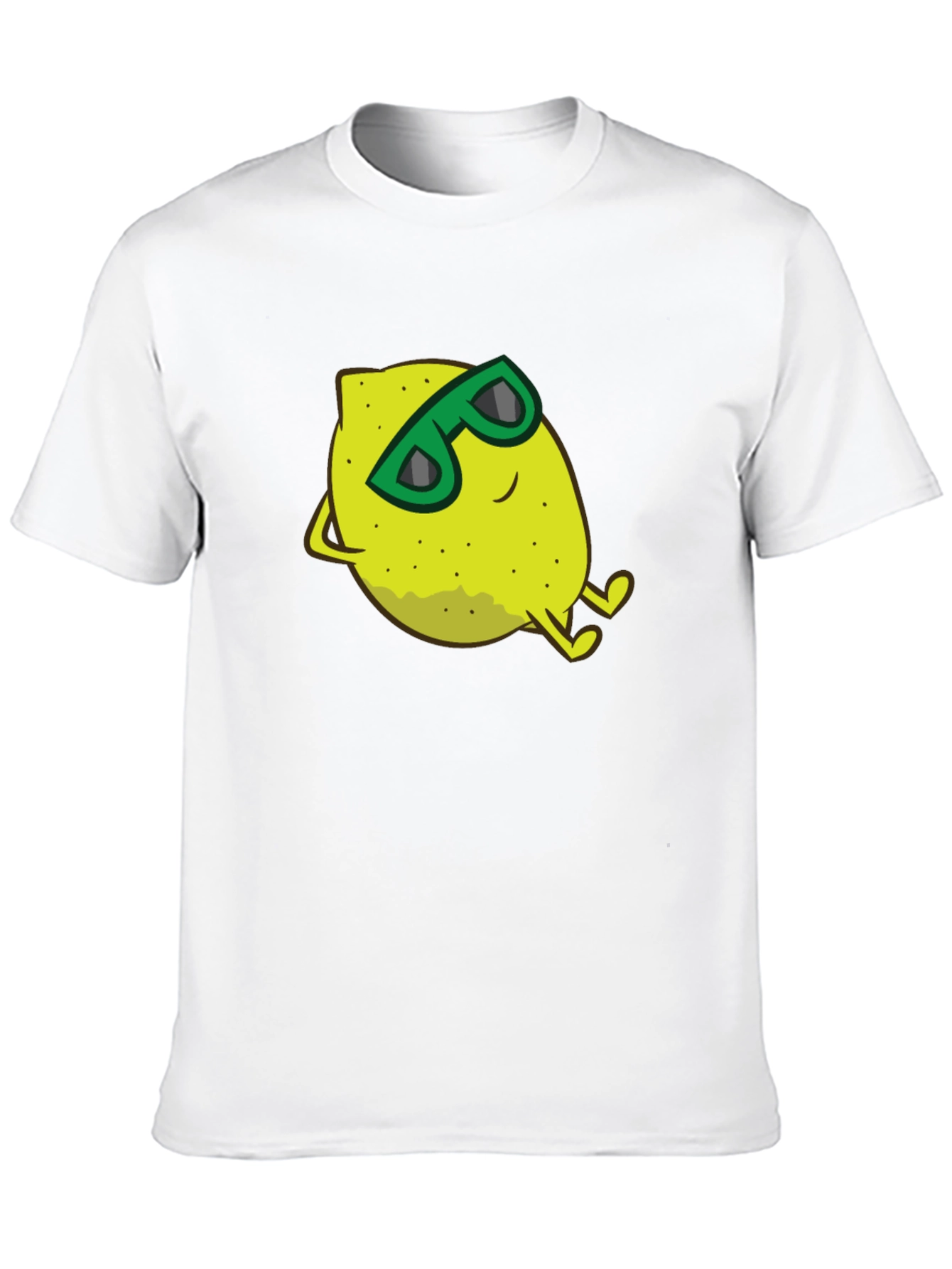 Cool Lemon Graphic Tee - Black Cotton T-Shirt