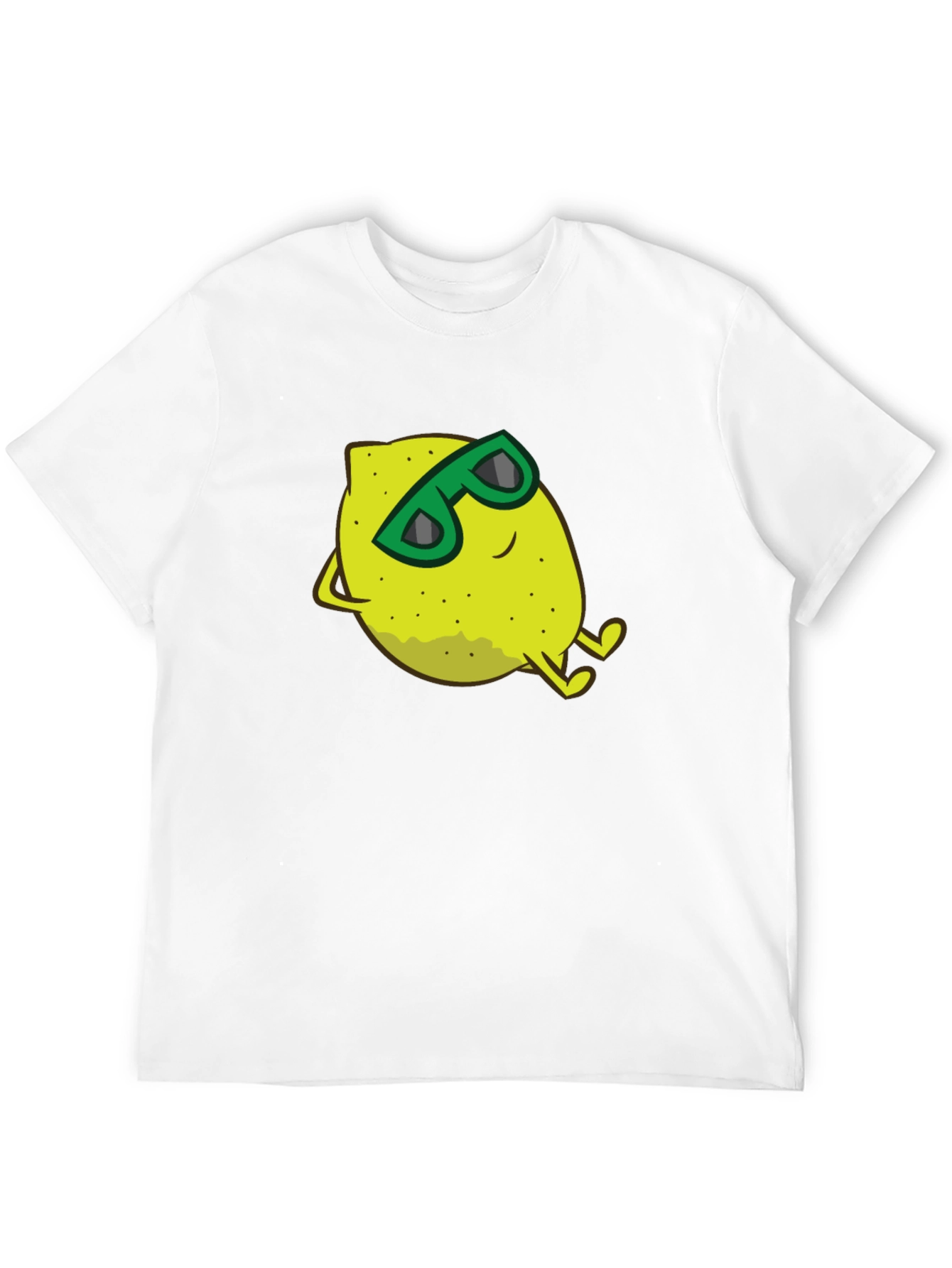 Cool Lemon Graphic Tee - Black Cotton T-Shirt