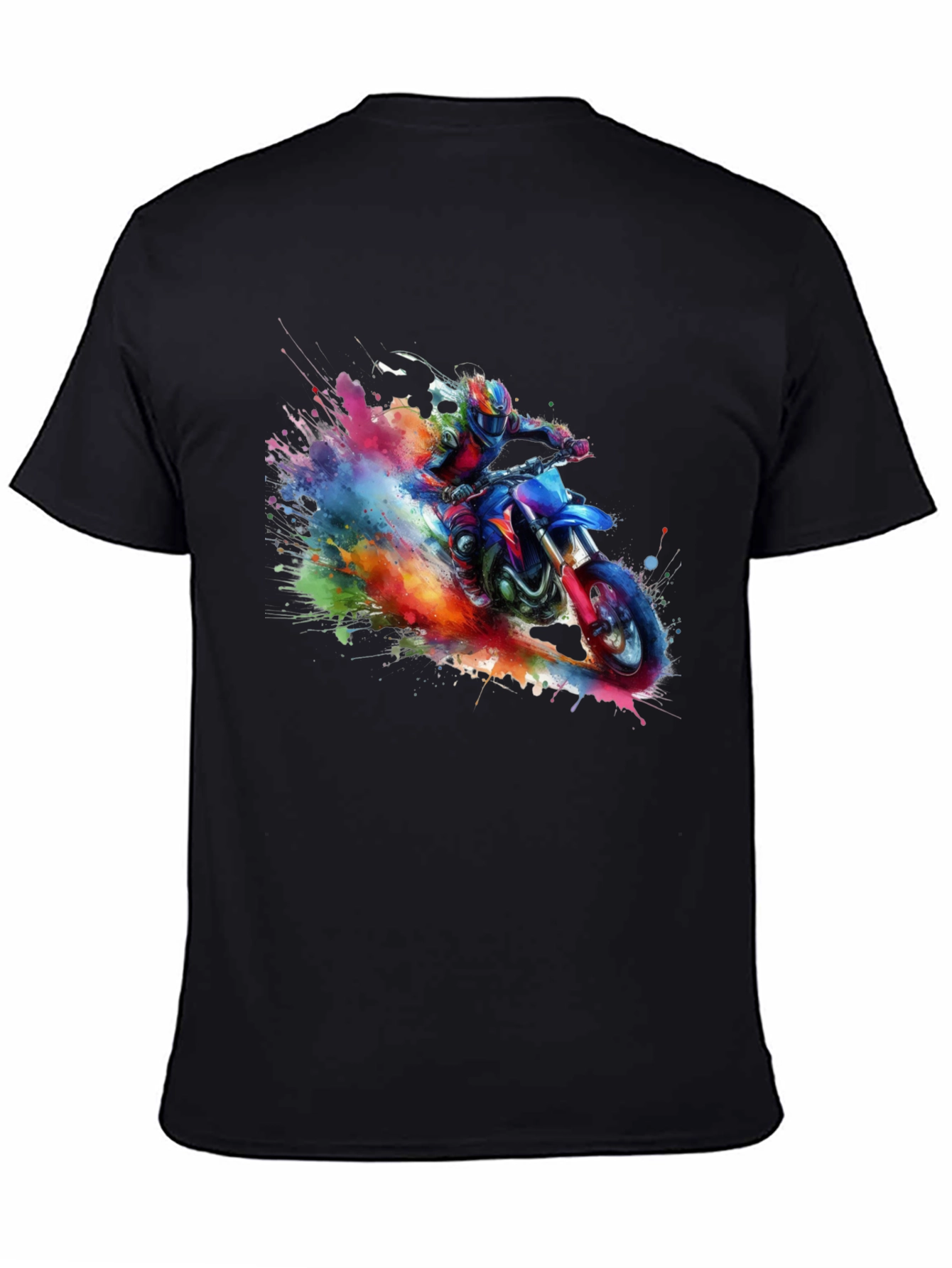 Motorcross Paint Splash Graphic Tee