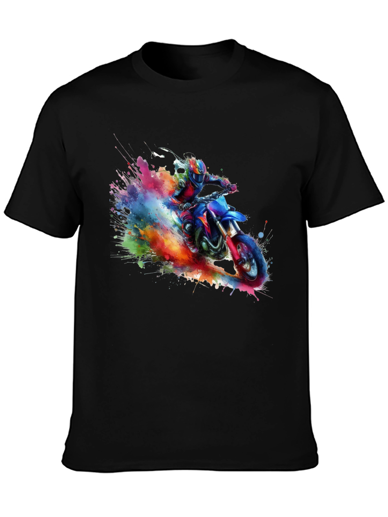 Motorcross Paint Splash Graphic Tee