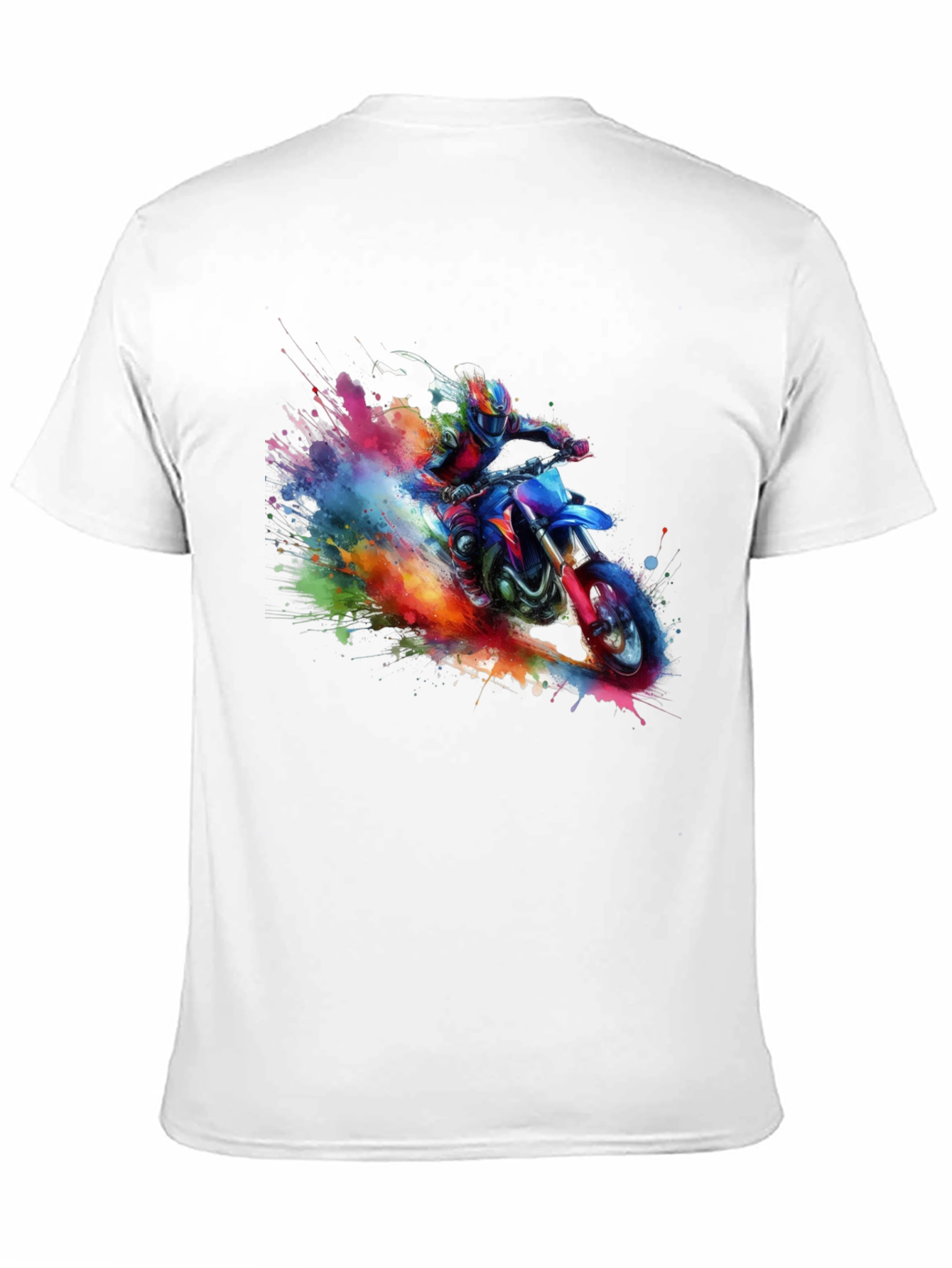 Motorcross Paint Splash Graphic Tee