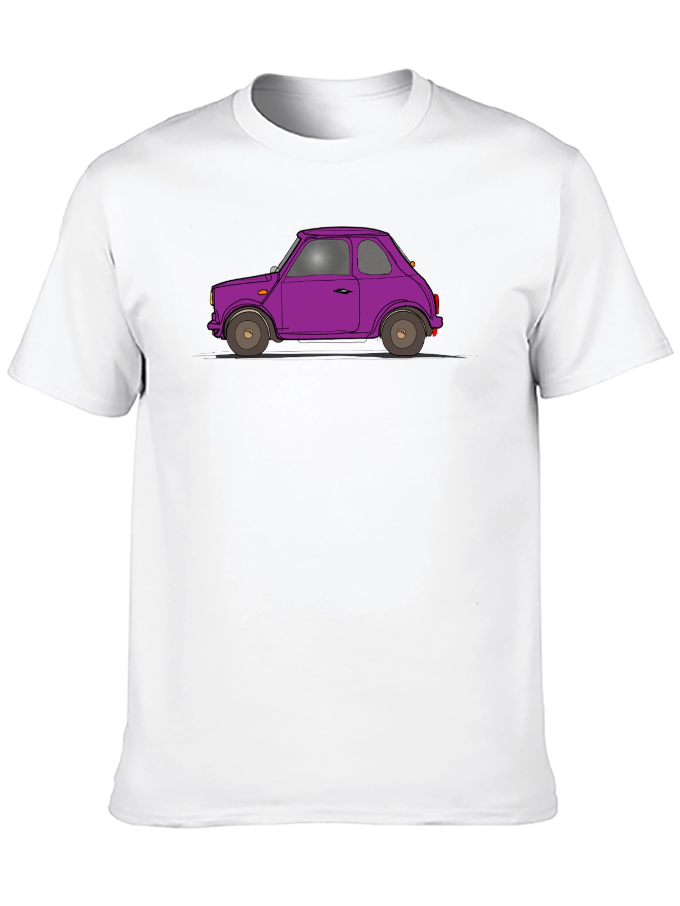 Purple Car Graphic Tee - Classic Automotive Style