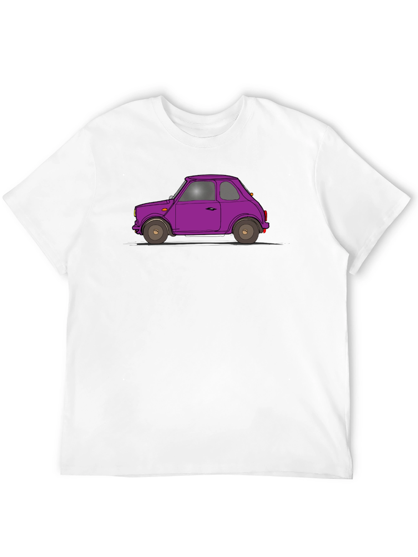 Purple Car Graphic Tee - Classic Automotive Style