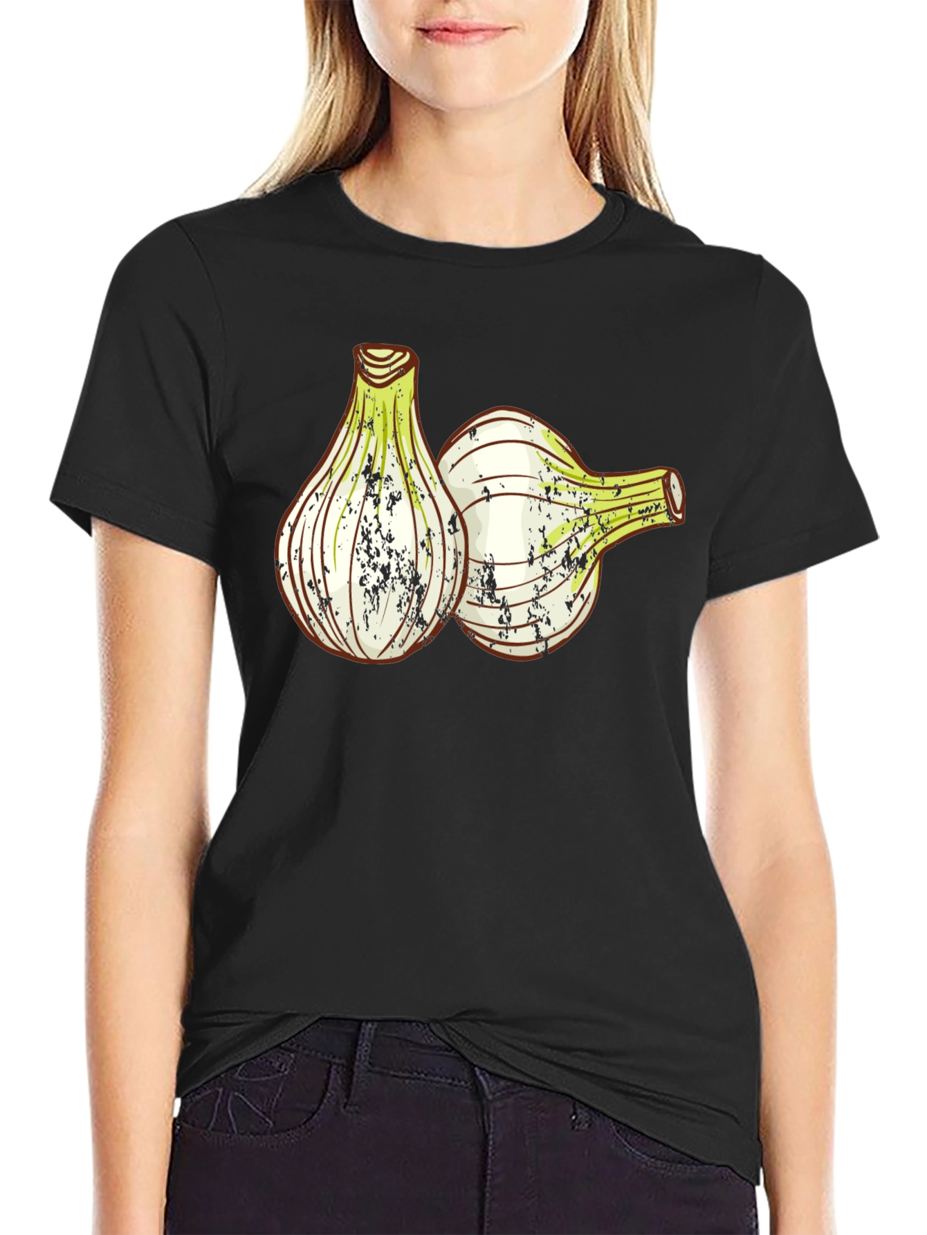 Onion Graphic T-Shirt - Black Cotton Tee