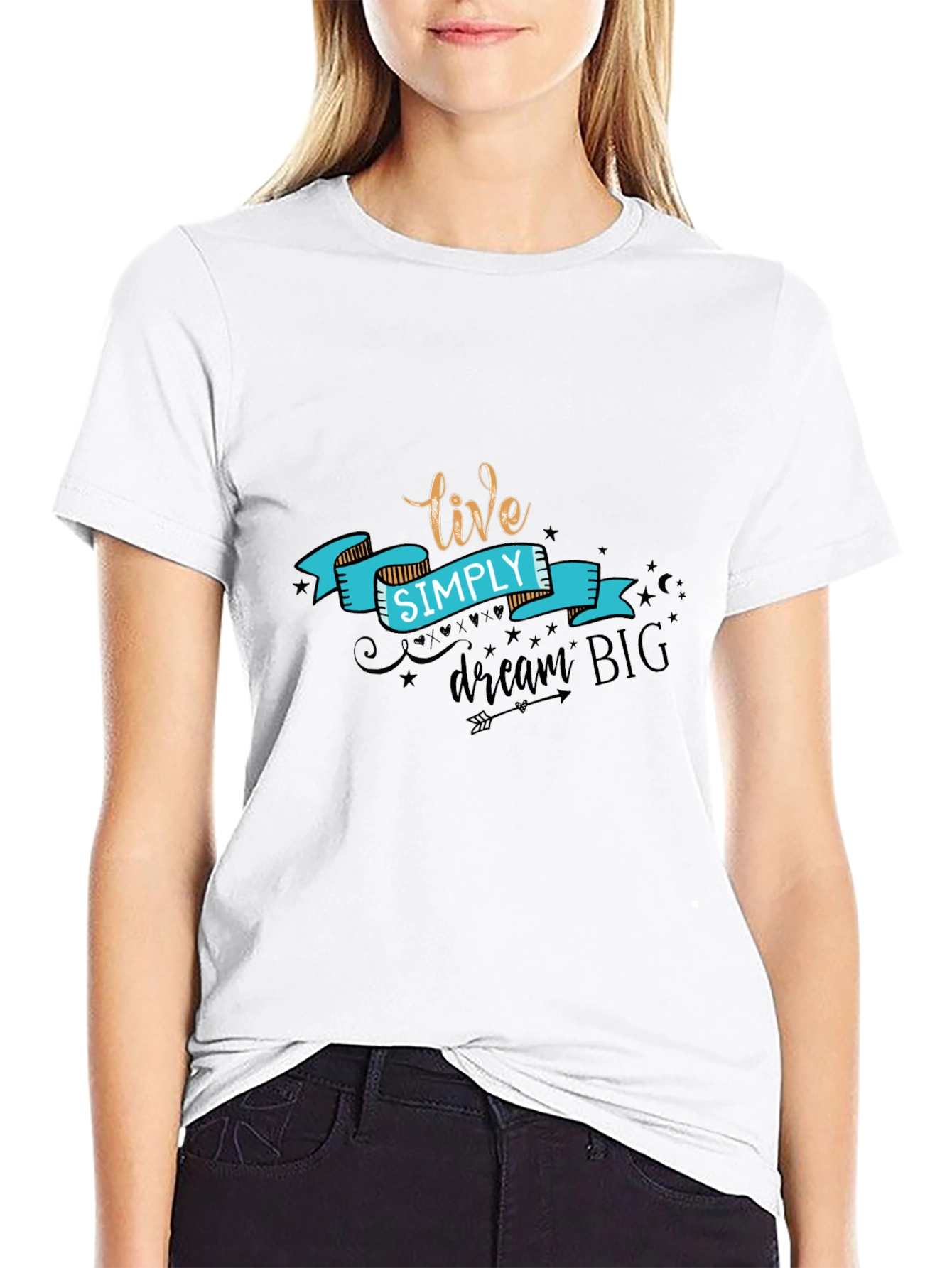 Live Simply T-Shirt - Black
