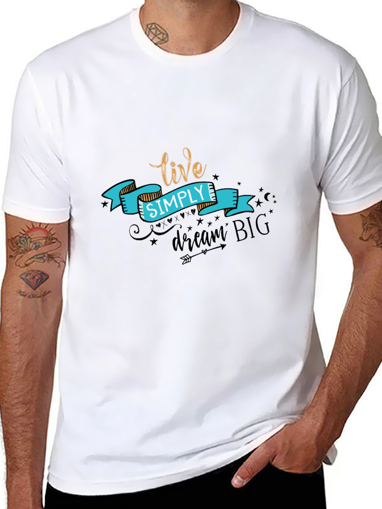 Live Simply T-Shirt - Black