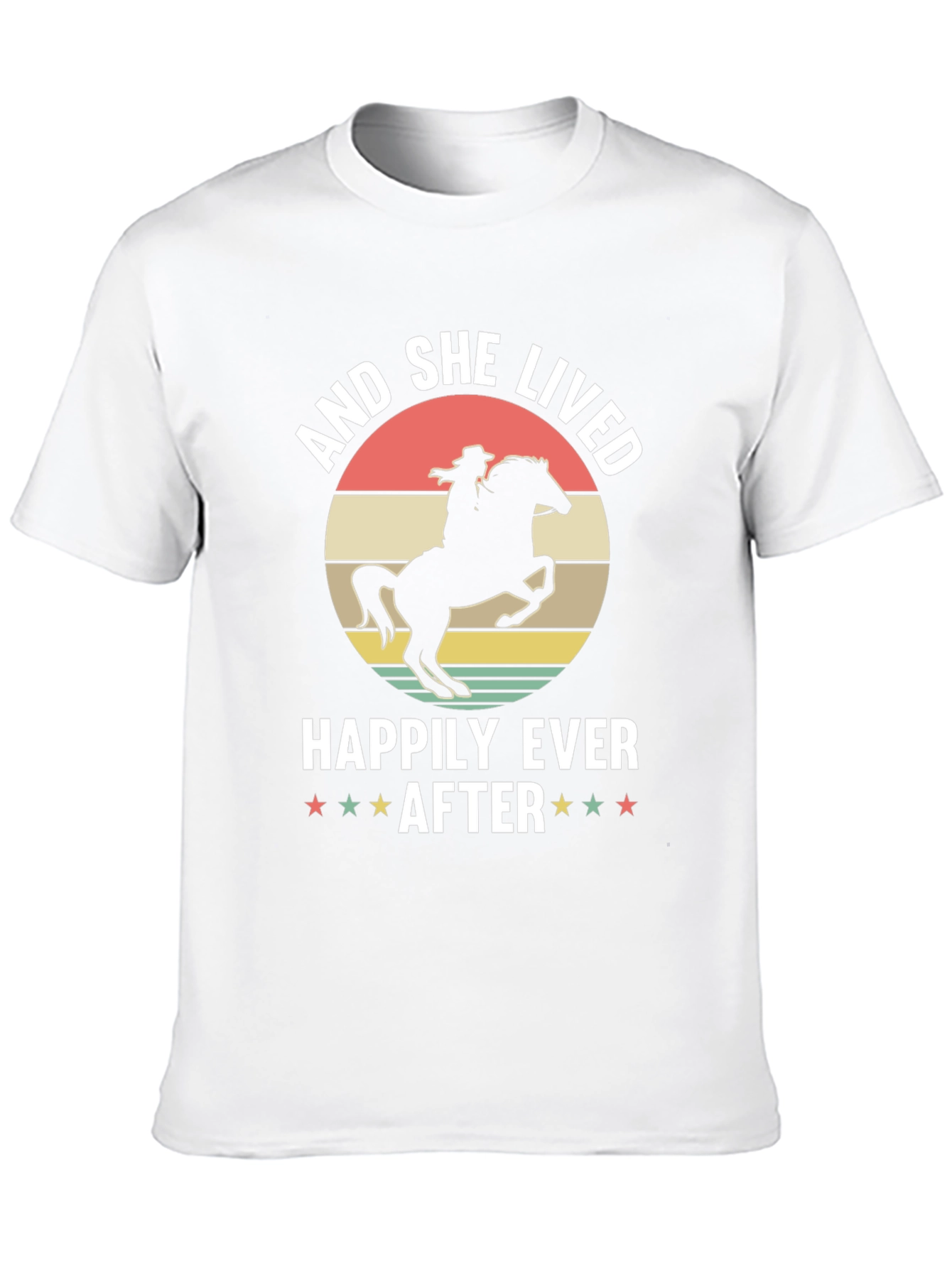 Cowgirl Happily Ever After Black T-Shirt