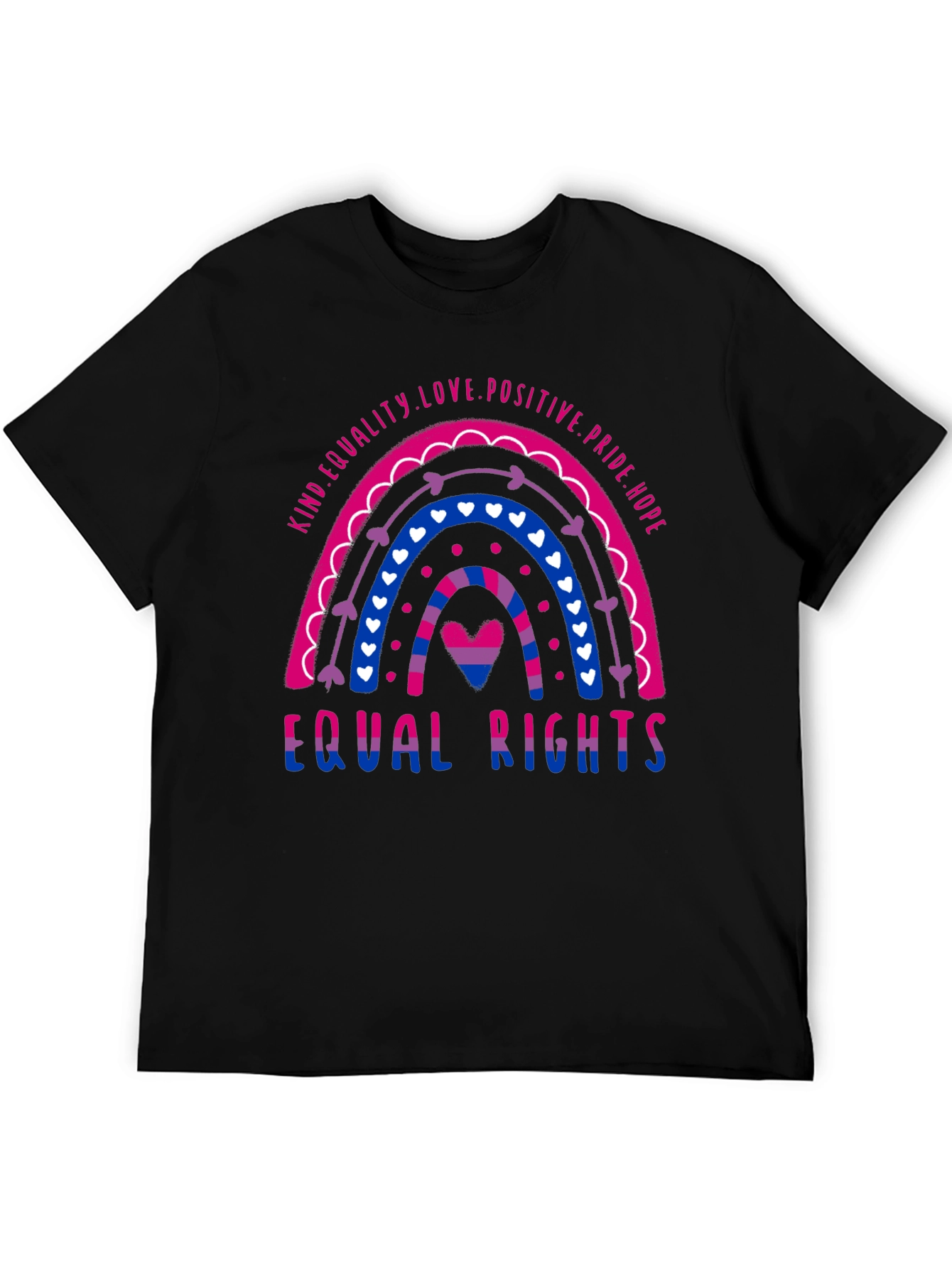 Bisexual Pride Rainbow Equal Rights T-Shirt