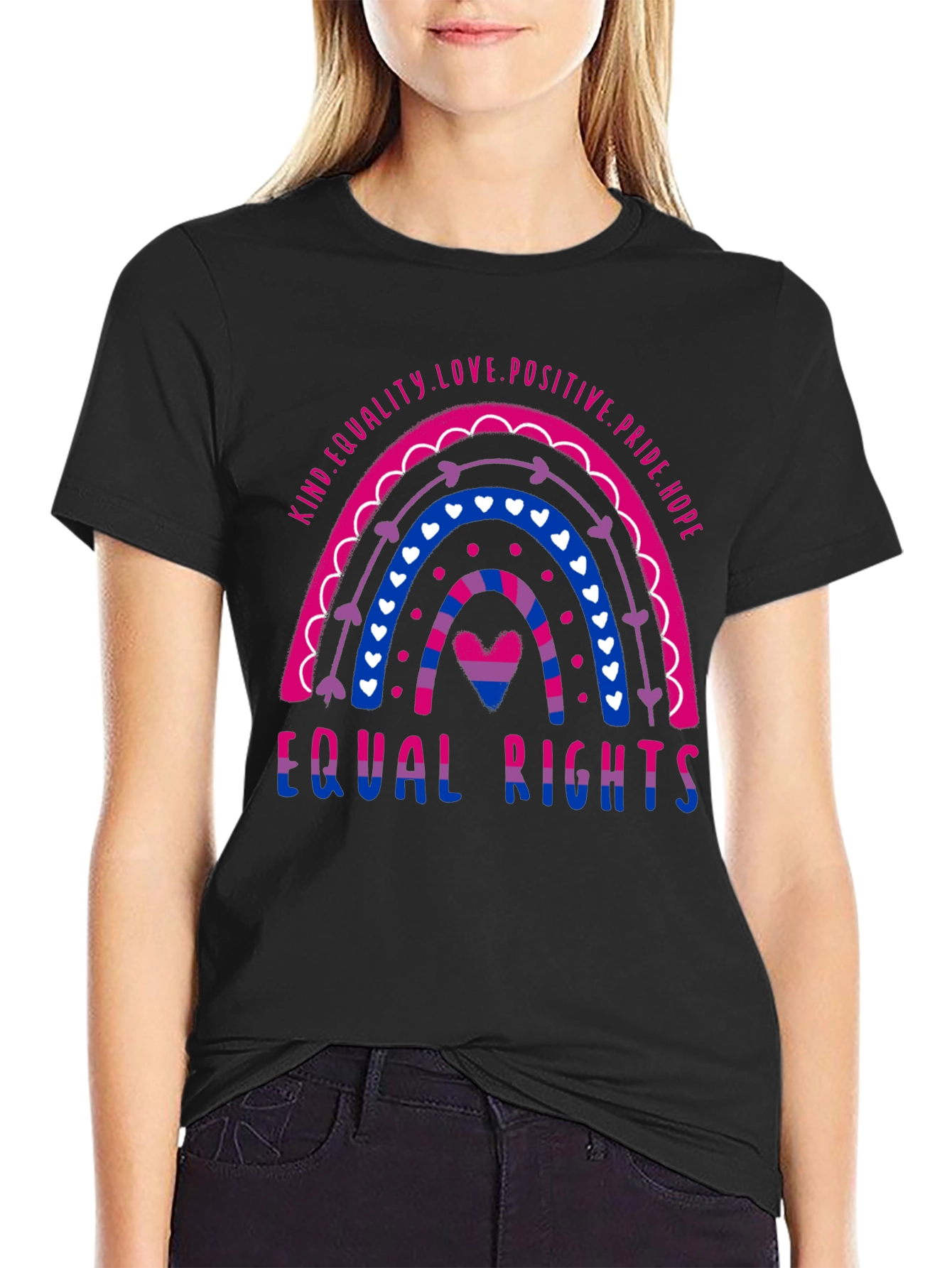 Bisexual Pride Rainbow Equal Rights T-Shirt