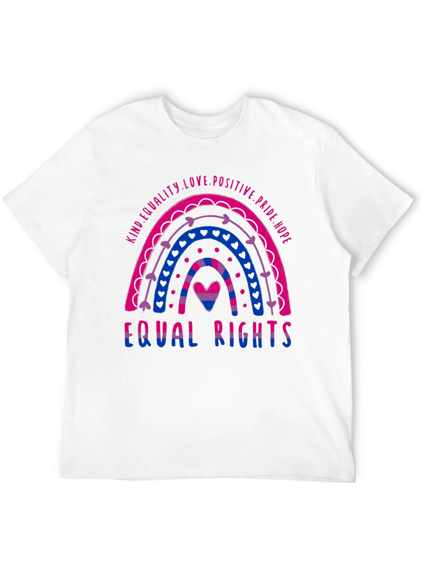 Bisexual Pride Rainbow Equal Rights T-Shirt