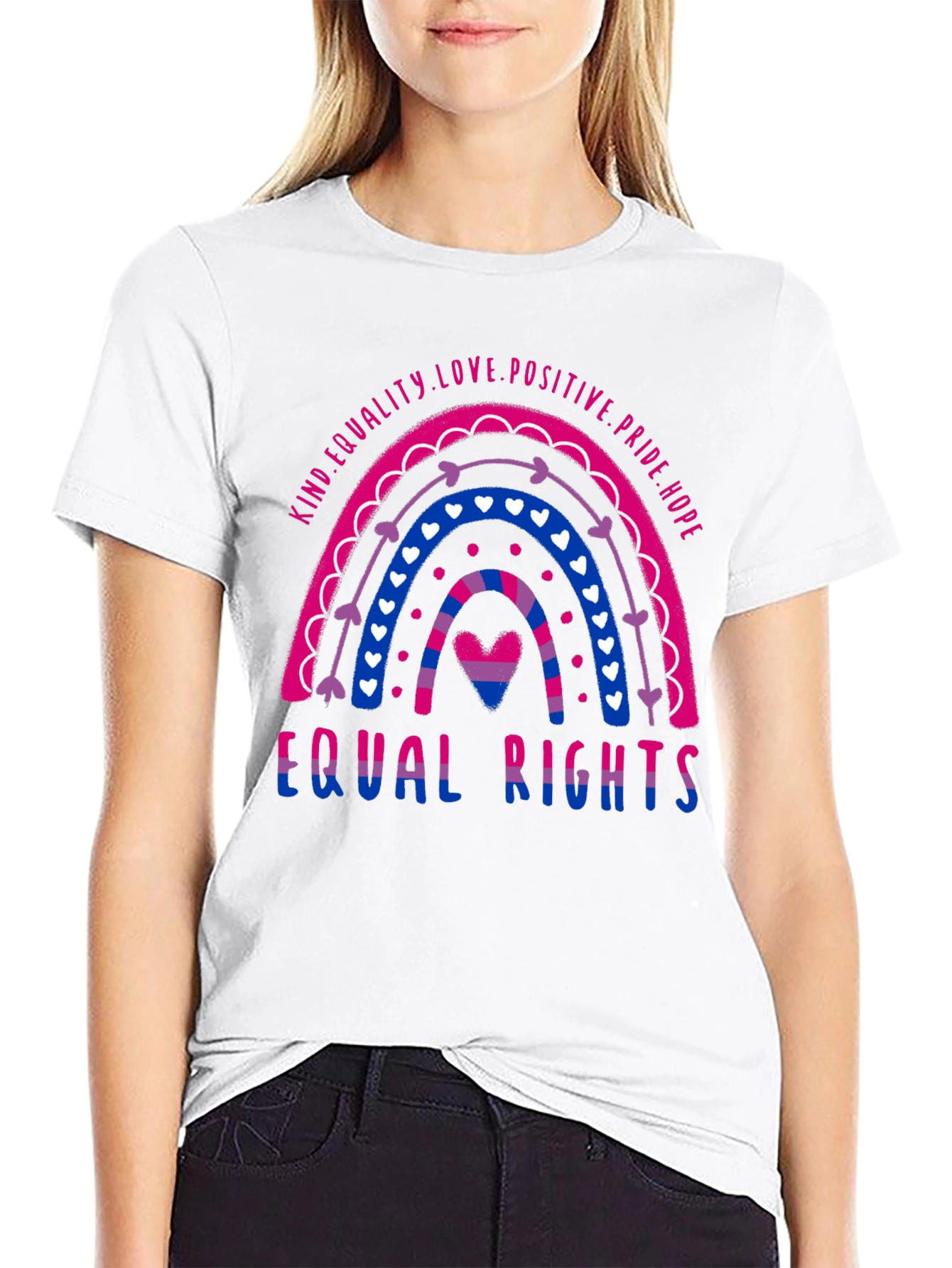 Bisexual Pride Rainbow Equal Rights T-Shirt