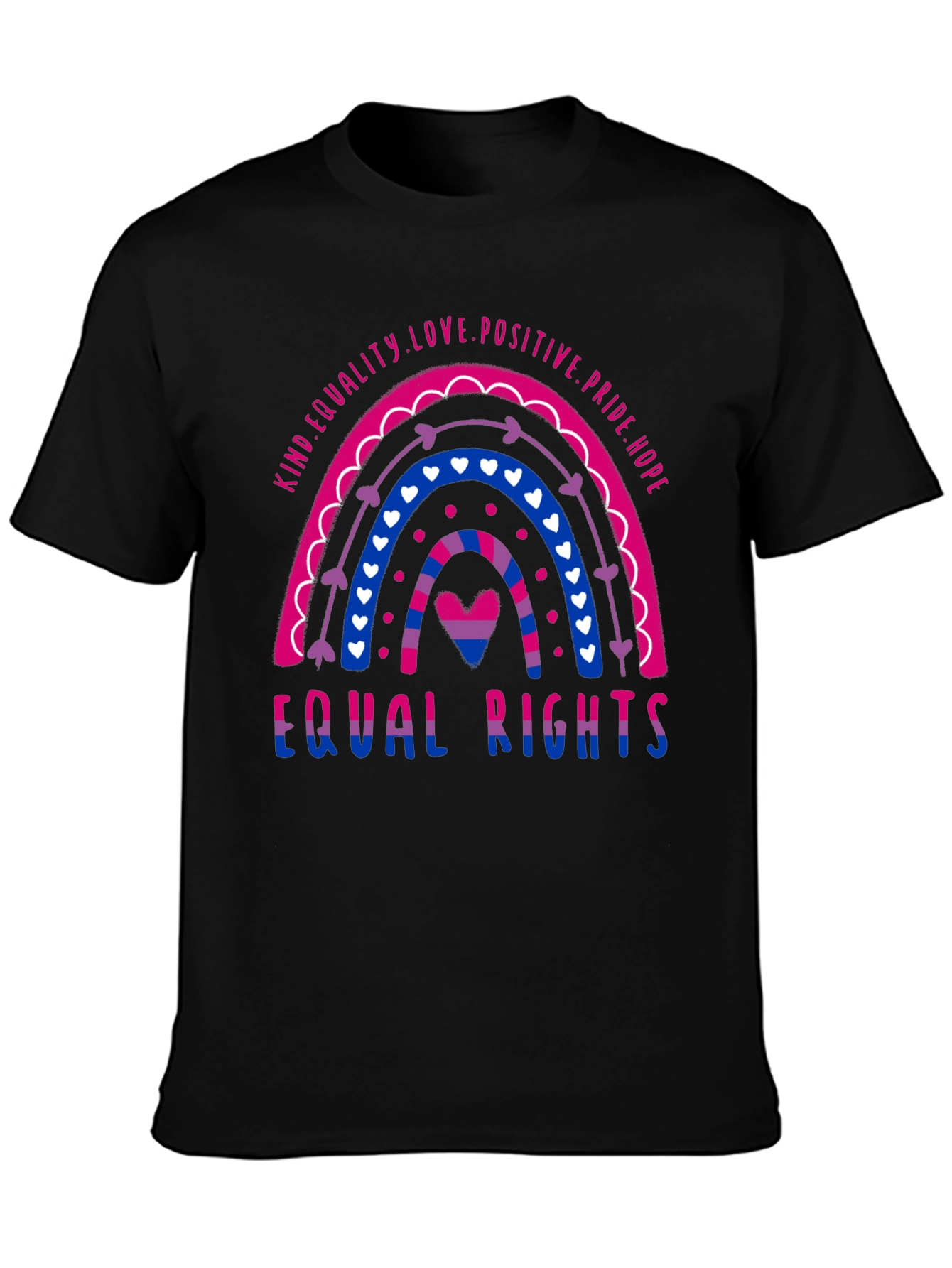Bisexual Pride Rainbow Equal Rights T-Shirt