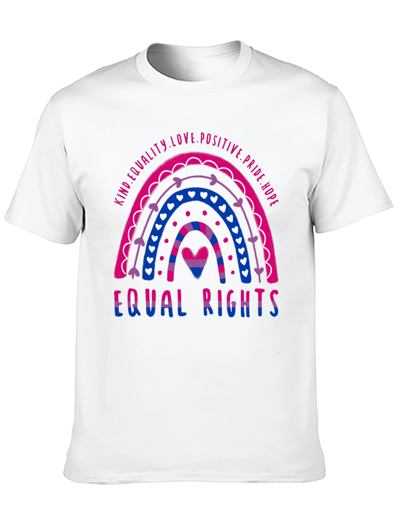 Bisexual Pride Rainbow Equal Rights T-Shirt