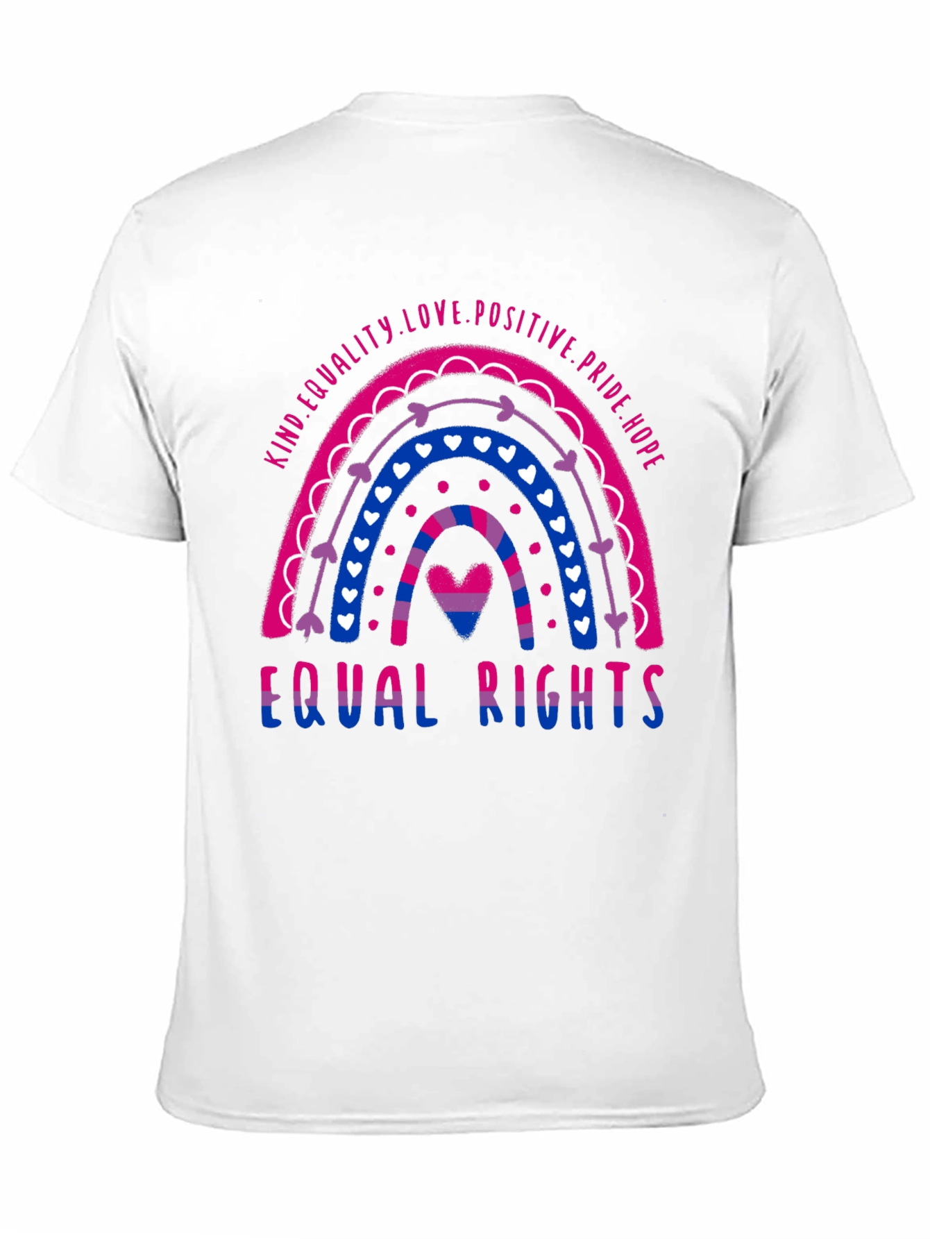 Bisexual Pride Rainbow Equal Rights T-Shirt