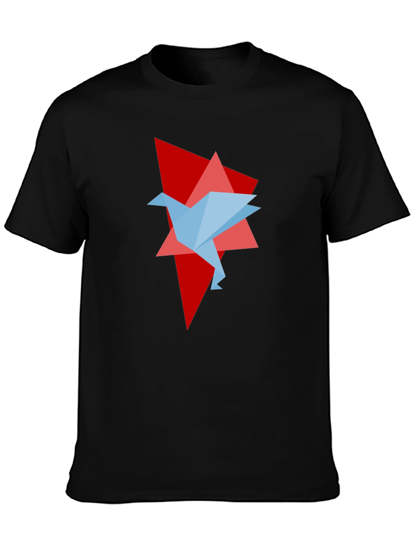 Origami Bird Graphic Tee - Unique Design