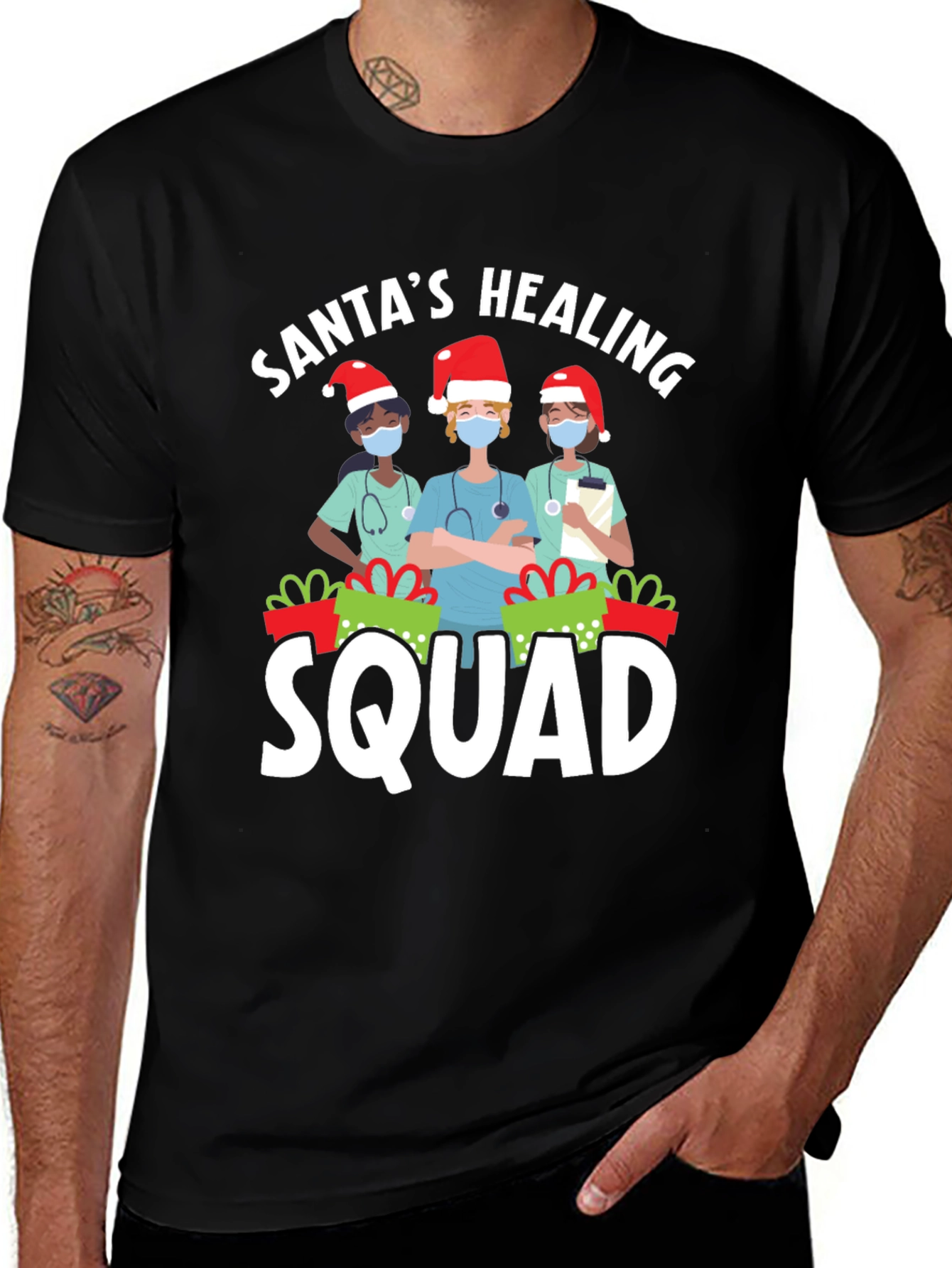 Santas Healing Squad Graphic T-Shirt