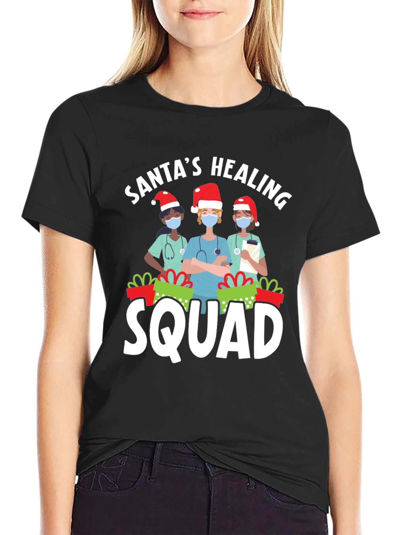 Santas Healing Squad Graphic T-Shirt