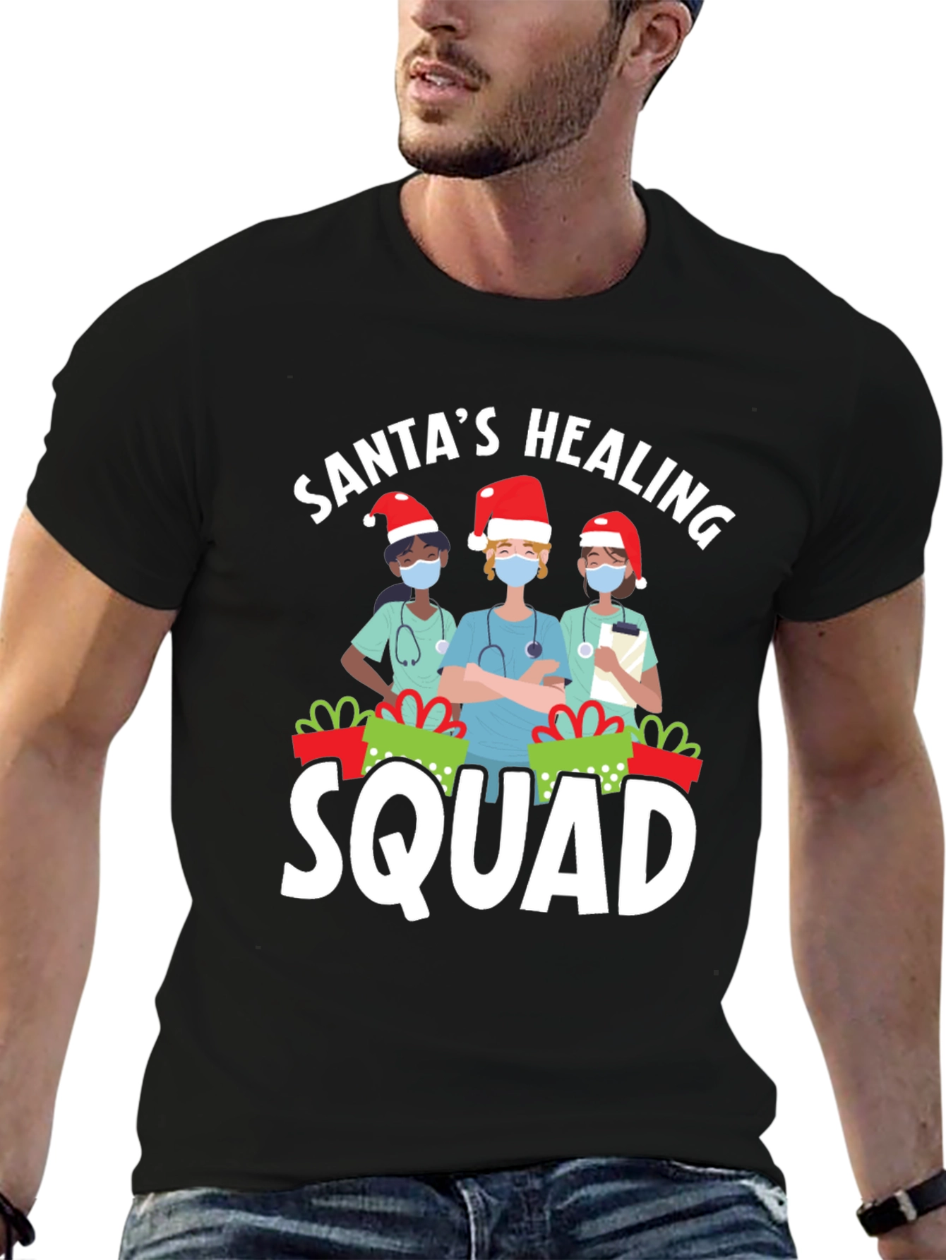 Santas Healing Squad Graphic T-Shirt