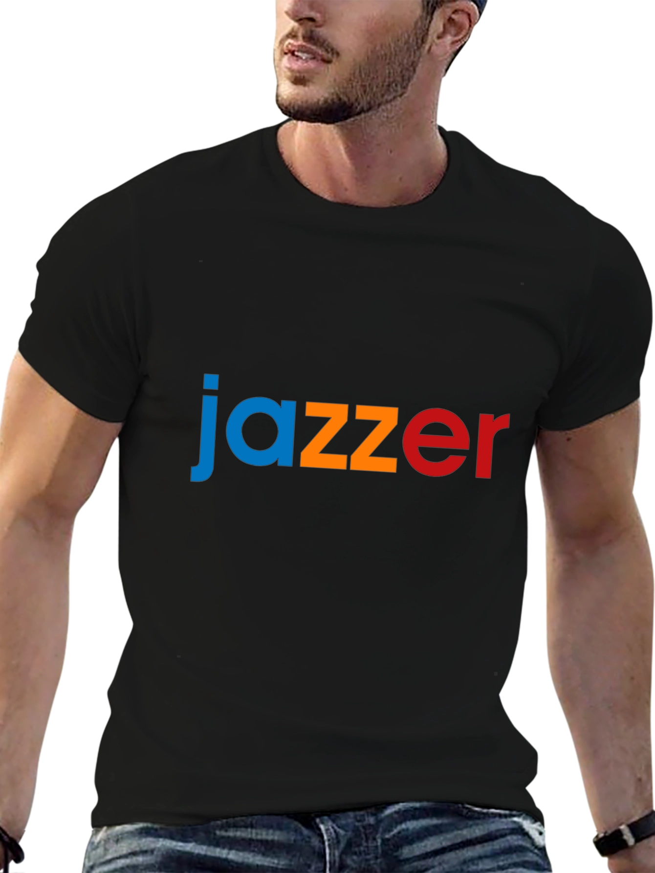 Jazzer T-Shirt - Blue Orange Red Graphic Tee