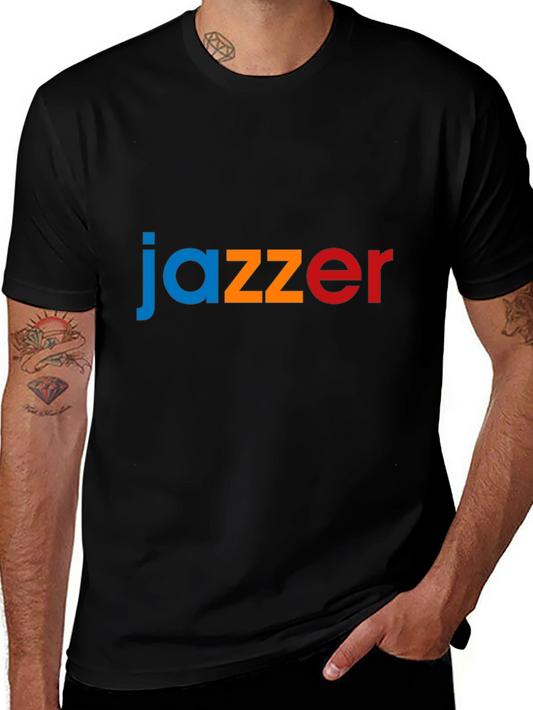 Jazzer T-Shirt - Blue Orange Red Graphic Tee