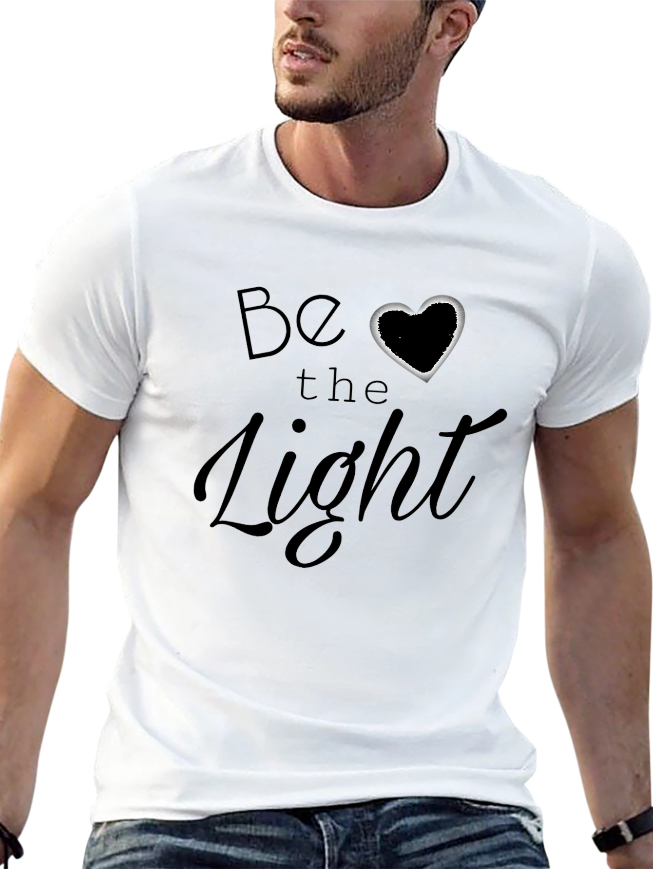 Be The Light Graphic Tee - Black Softstyle T-Shirt