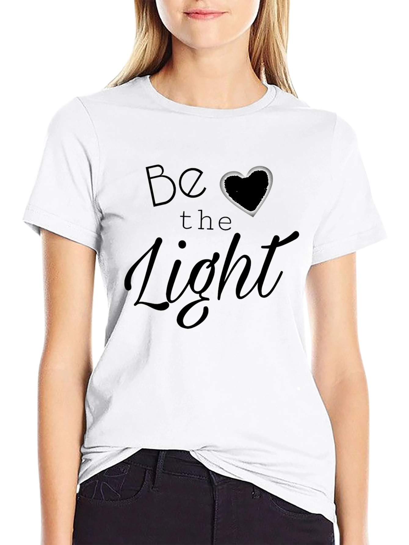 Be The Light Graphic Tee - Black Softstyle T-Shirt