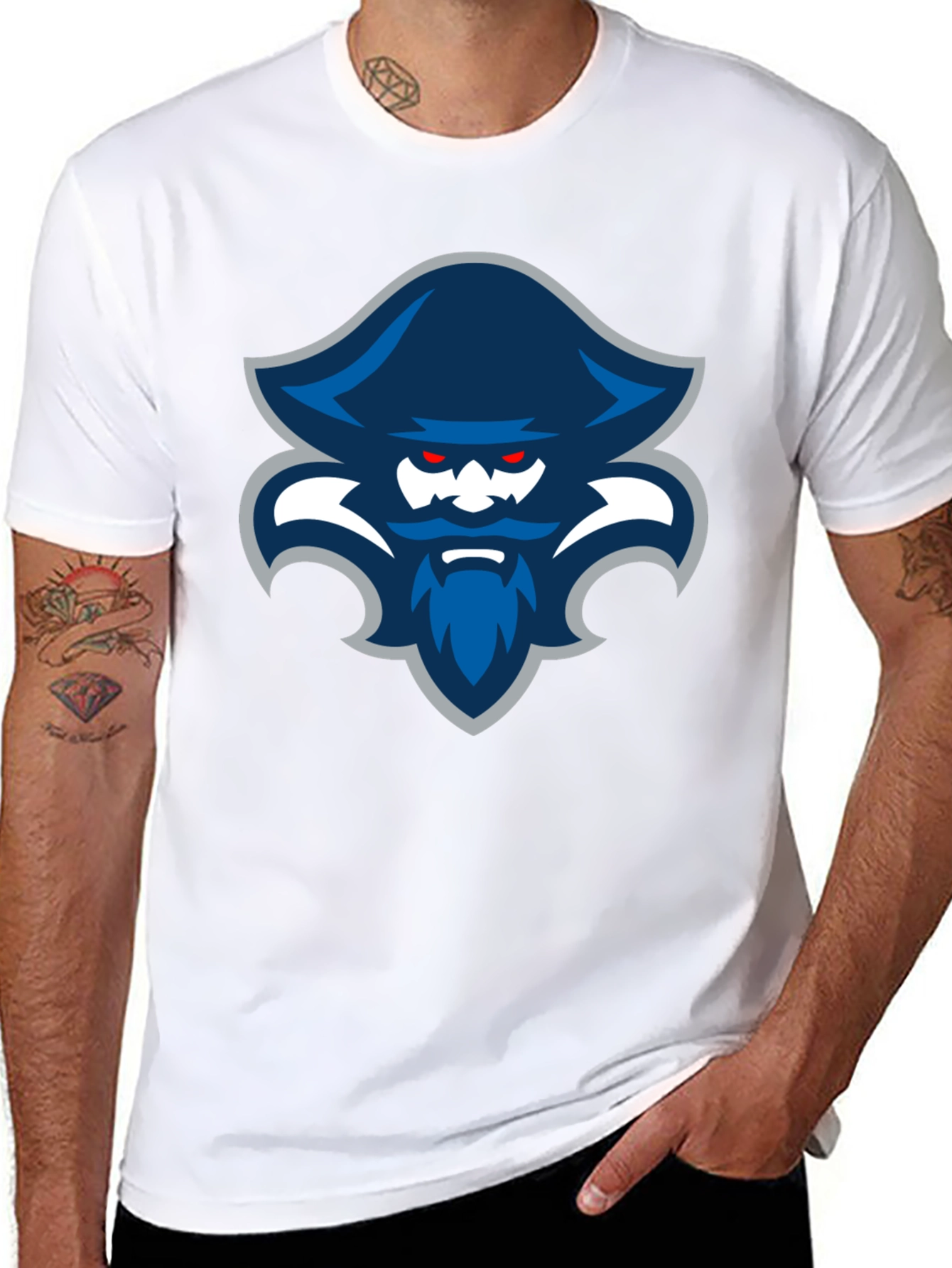 Pirate Logo T-Shirt - Mens Black Tee