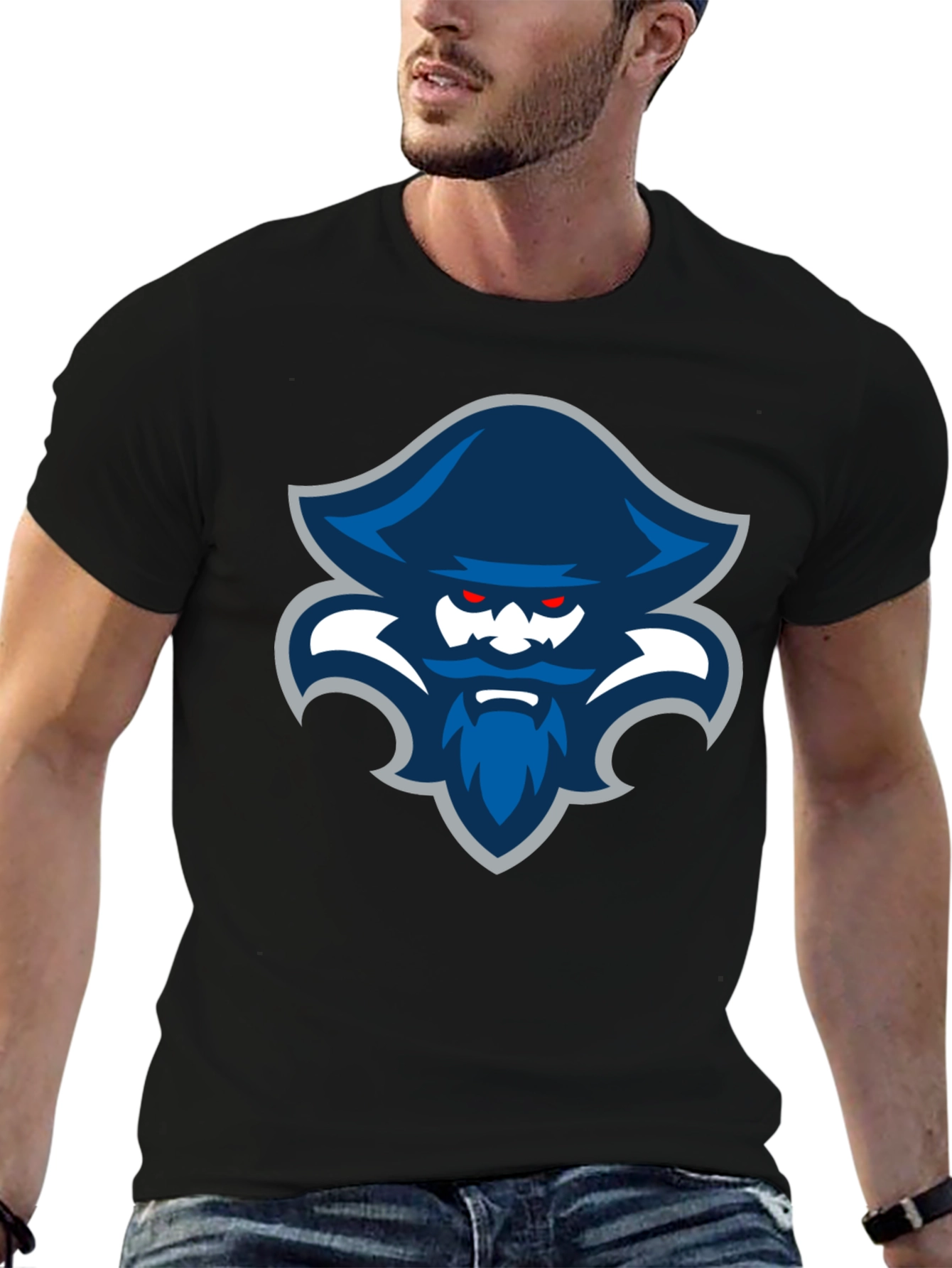 Pirate Logo T-Shirt - Mens Black Tee