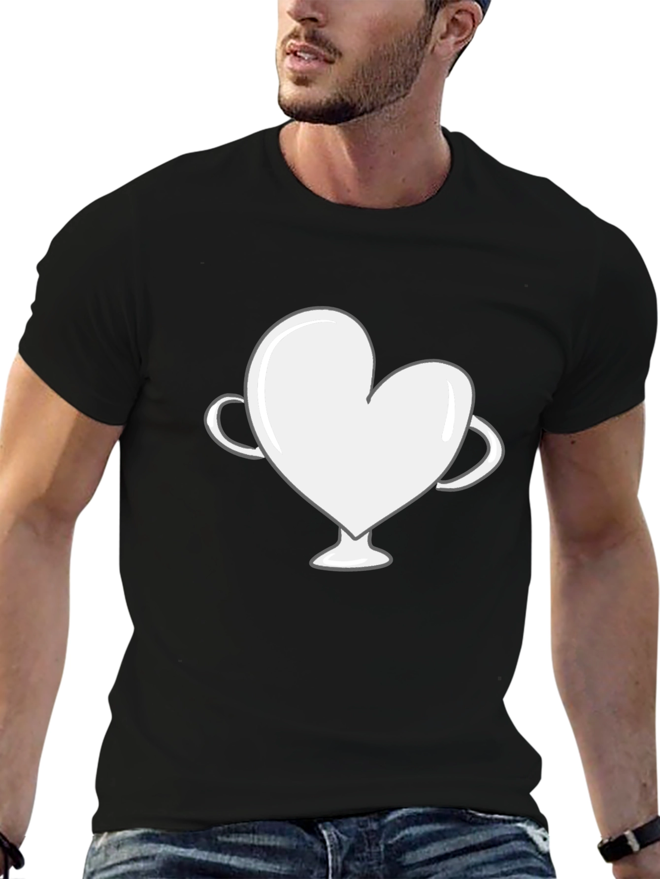 Heart Trophy Graphic Tee - Love Wins T-Shirt