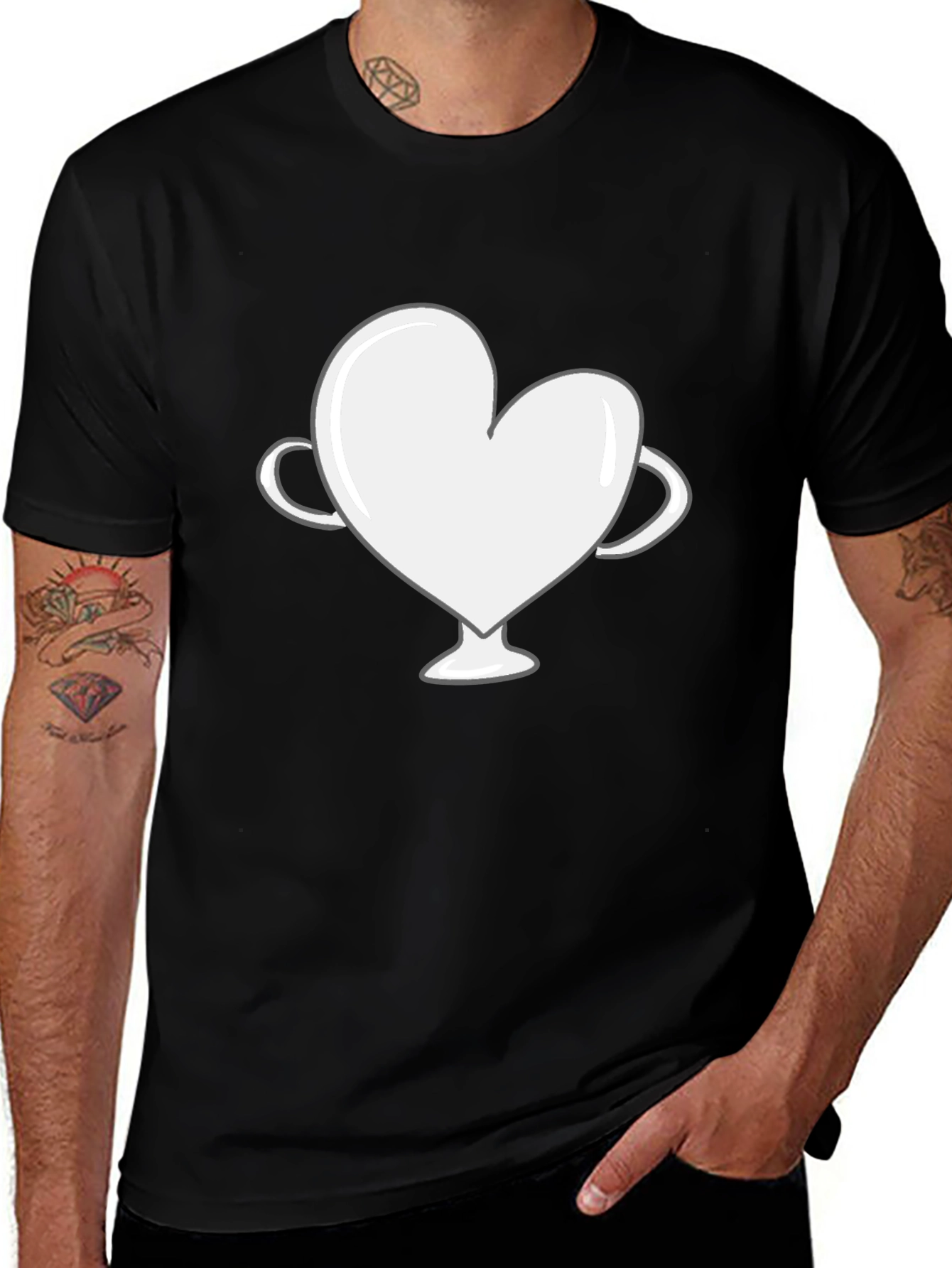 Heart Trophy Graphic Tee - Love Wins T-Shirt