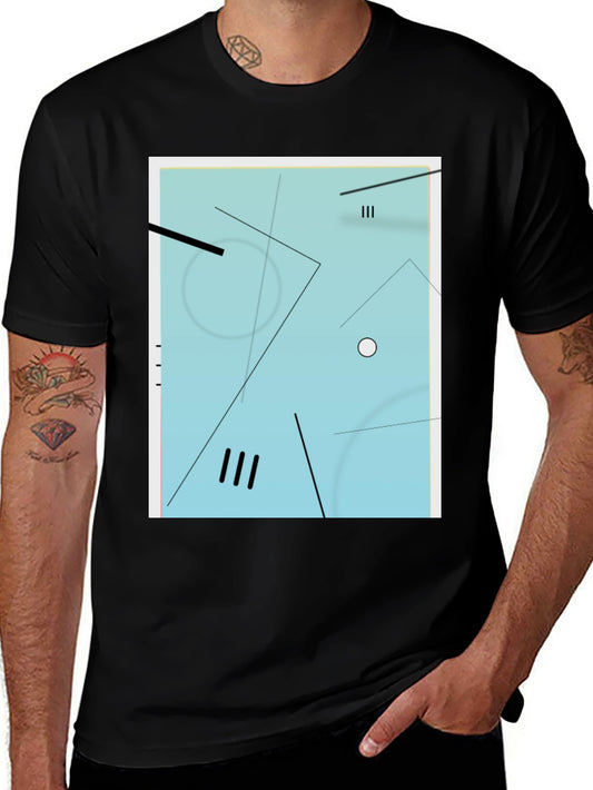 Abstract Geometric T-Shirt - Modern Art Graphic Tee