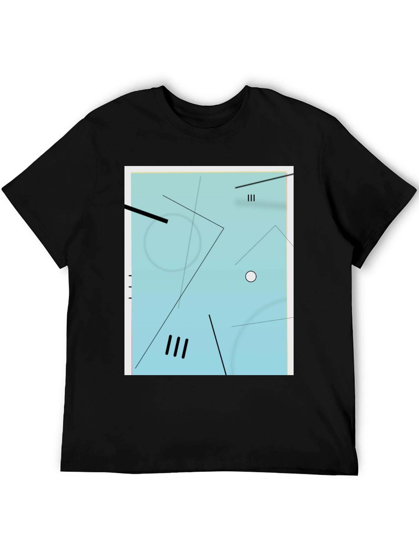 Abstract Geometric T-Shirt - Modern Art Graphic Tee