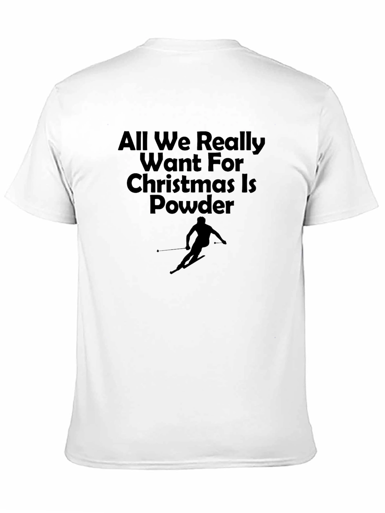 Powder Christmas T-Shirt | Holiday Ski Apparel