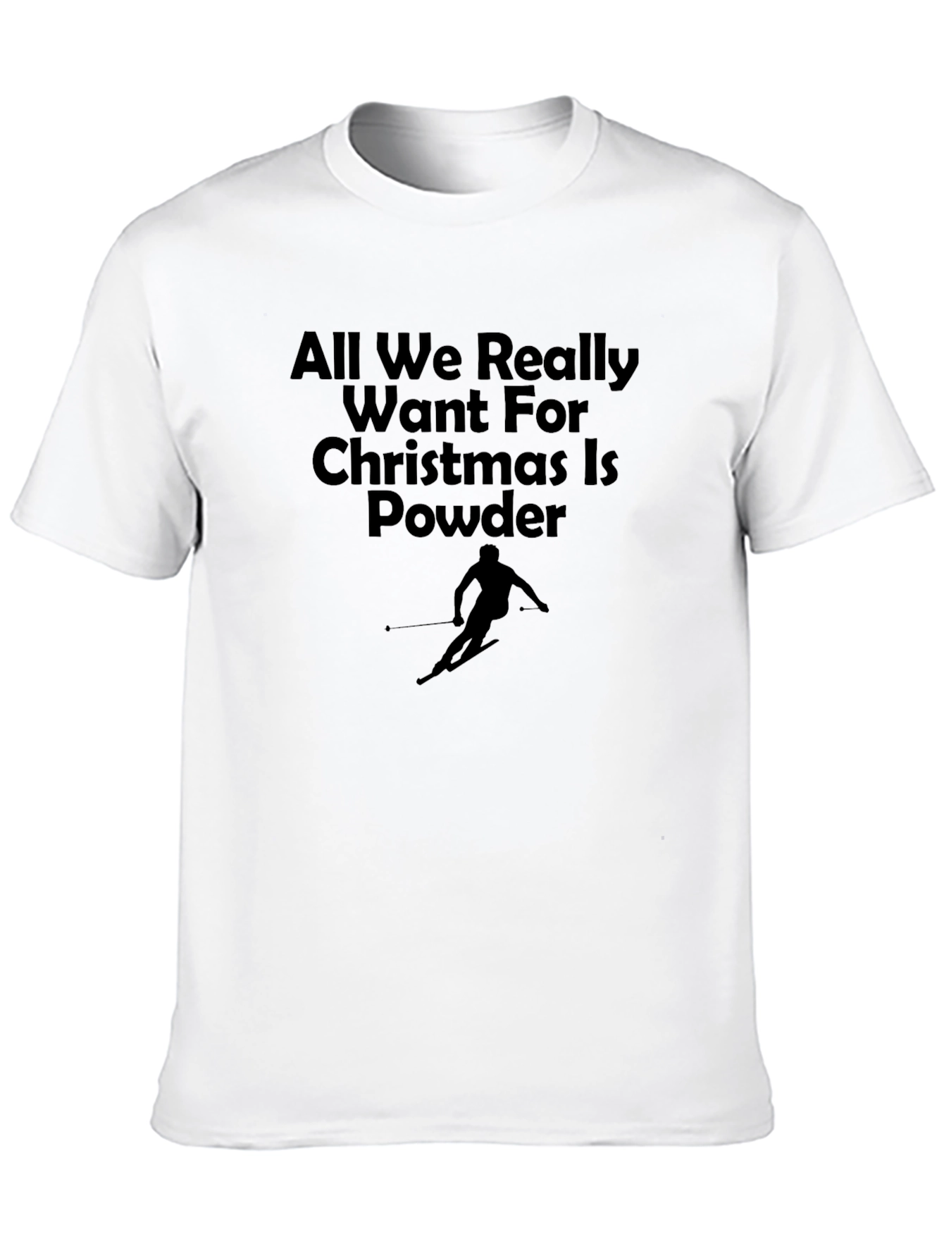 Powder Christmas T-Shirt | Holiday Ski Apparel