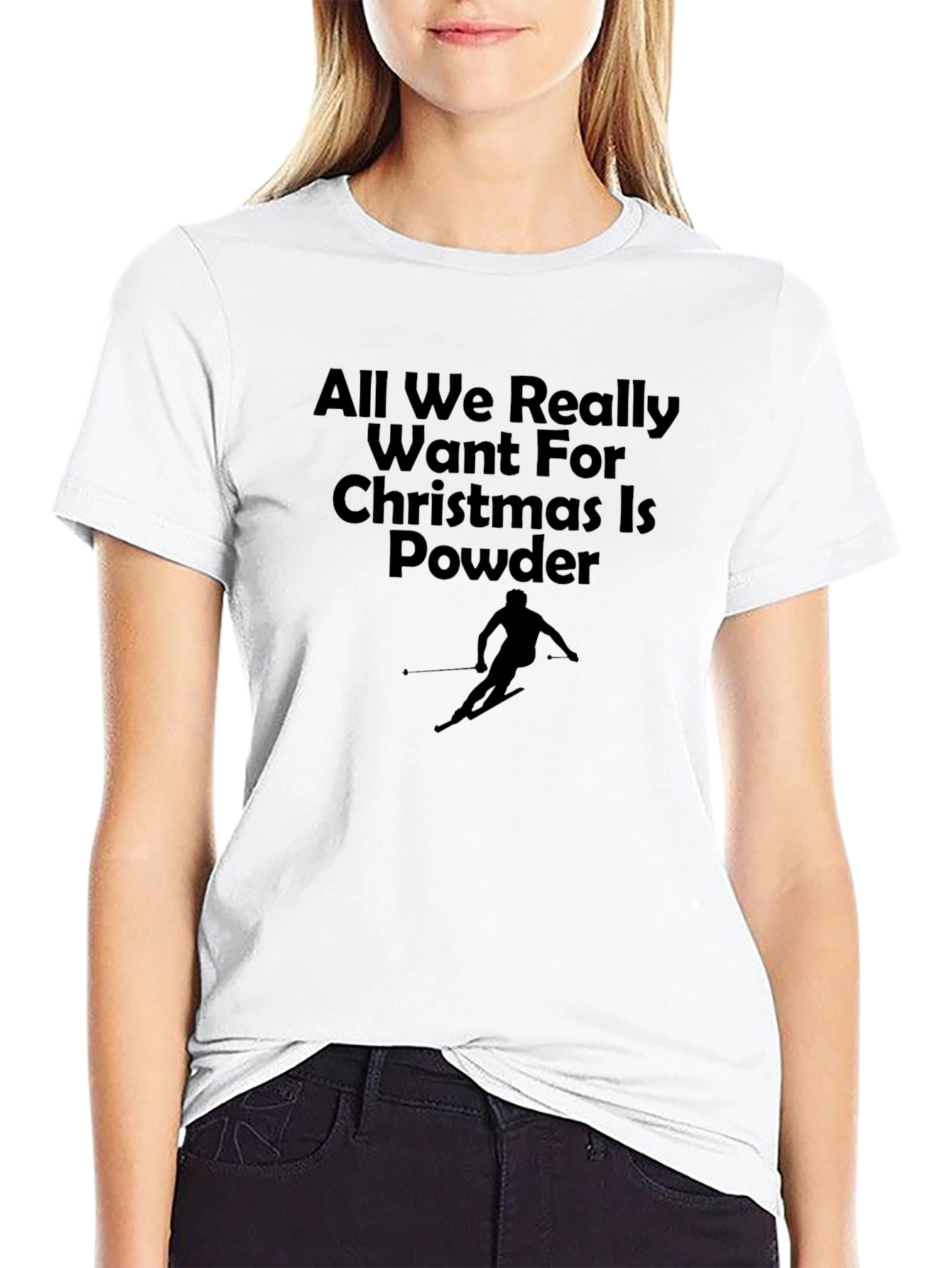 Powder Christmas T-Shirt | Holiday Ski Apparel